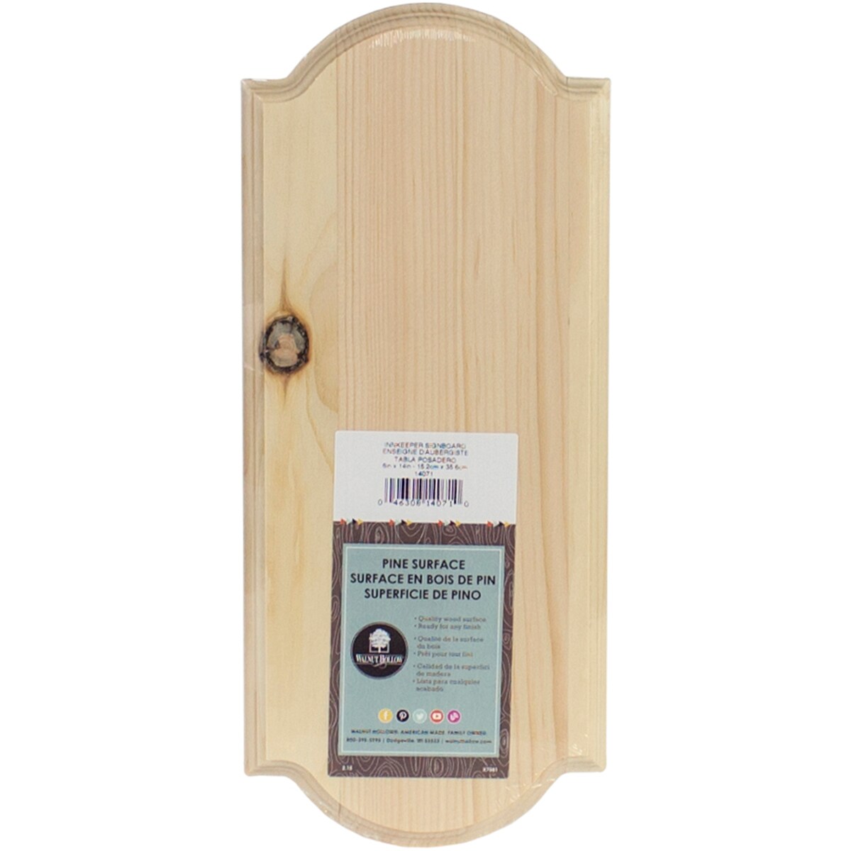 Walnut Hollow Pine Innkeeper Signboard-6&#x22;X14&#x22;X.63&#x22;