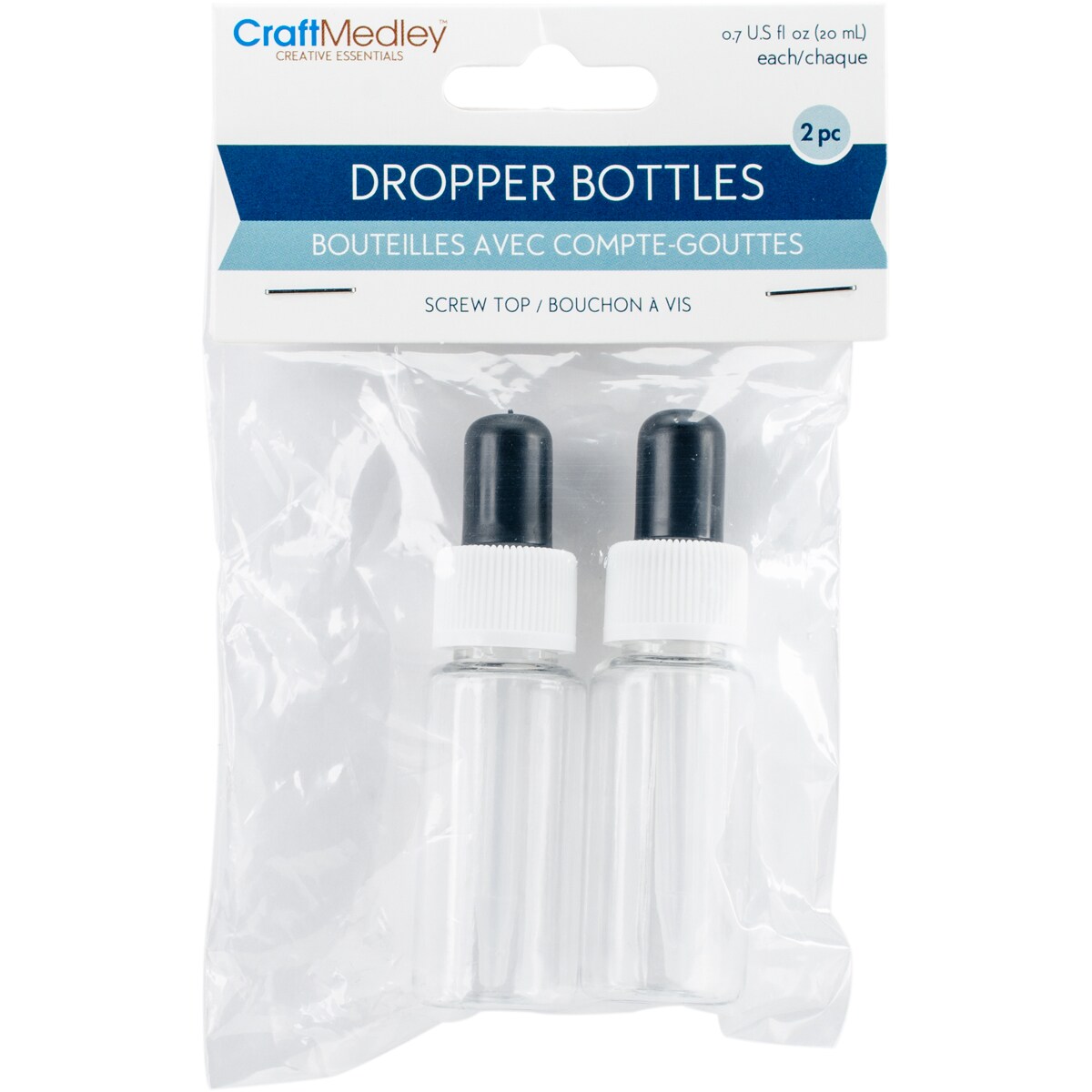 Craft Medley Dropper Bottles 2/Pkg-20ml