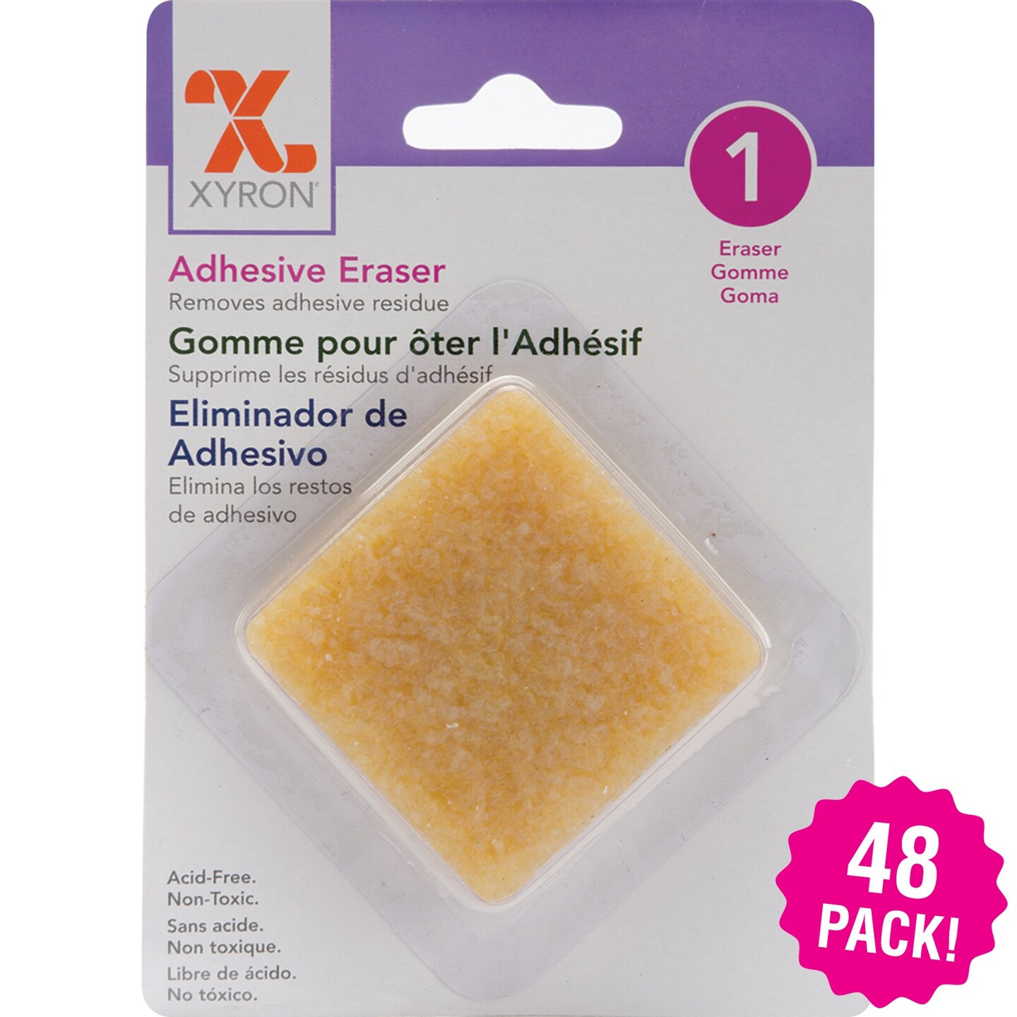 Multipack of 48 - Xyron 2&#x22;X2&#x22; Adhesive Eraser