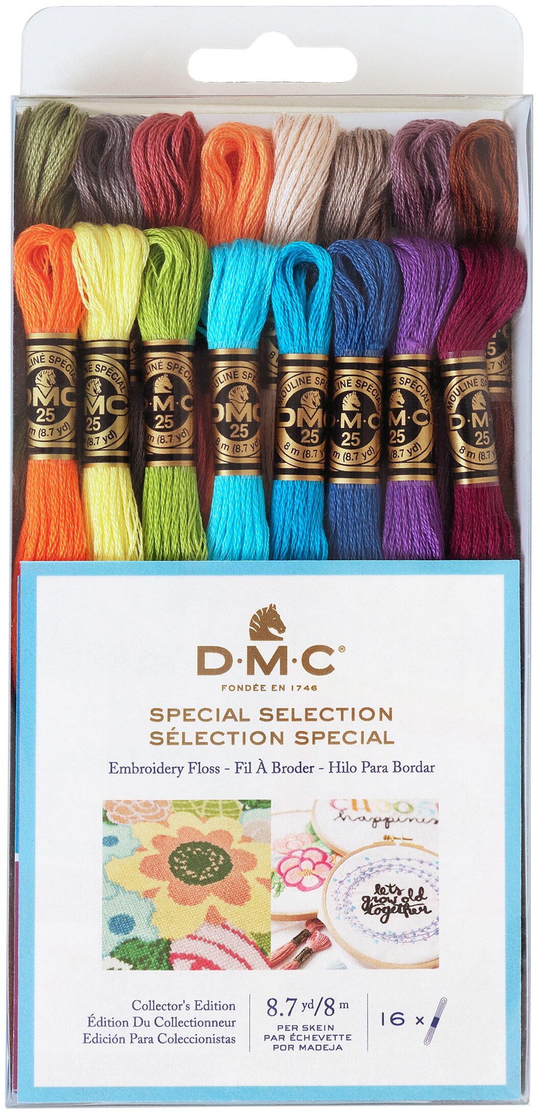 DMC Embroidery Floss Pack 8.7yd-Special Selection 16/Pkg