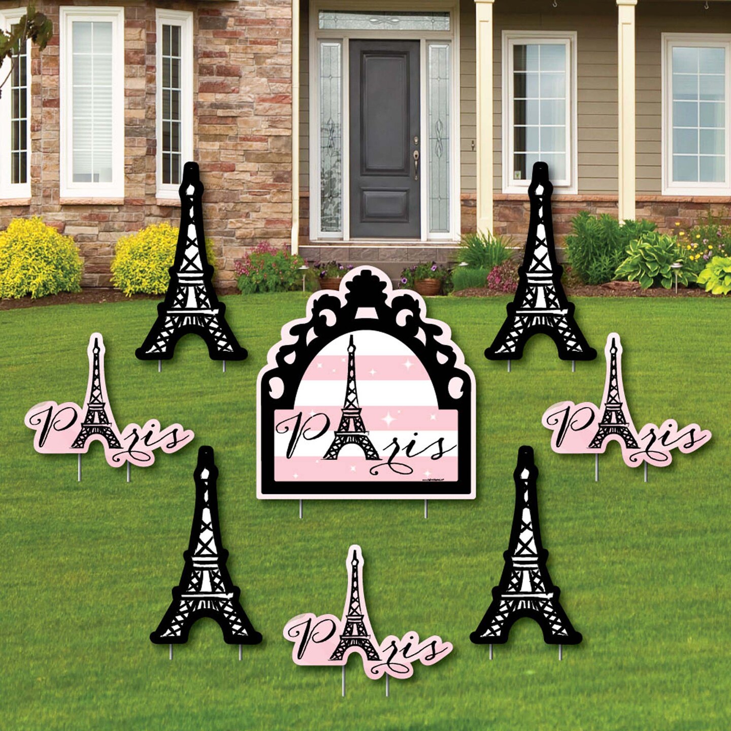 Big Dot of Happiness Paris, Ooh La La Yard Sign & Outdoor Lawn