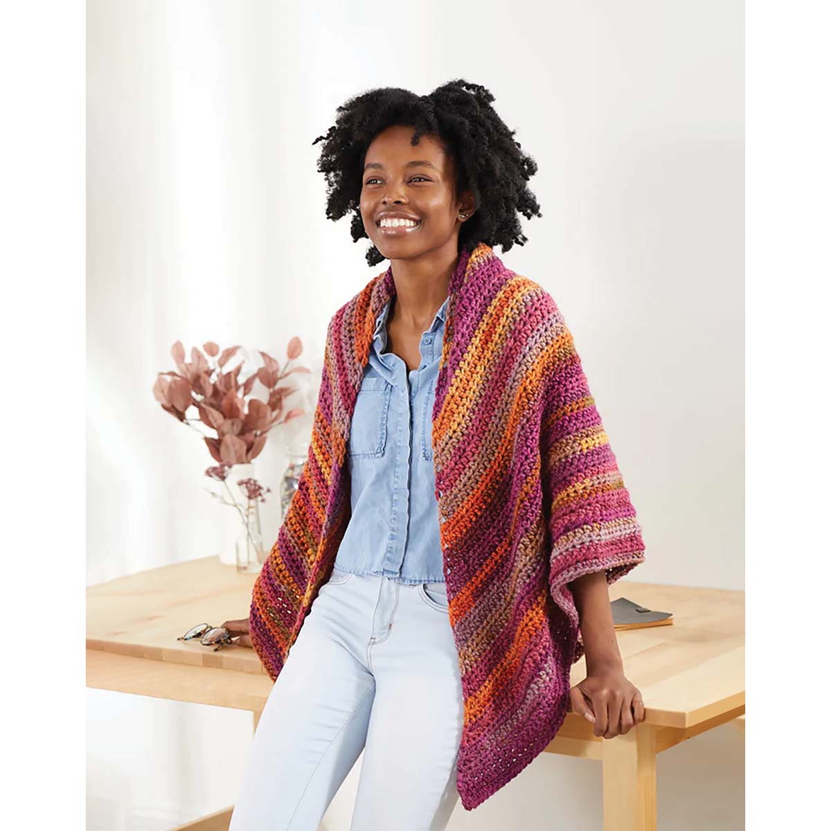 Premier Autumn Sky Shawl Crochet Kit Michaels