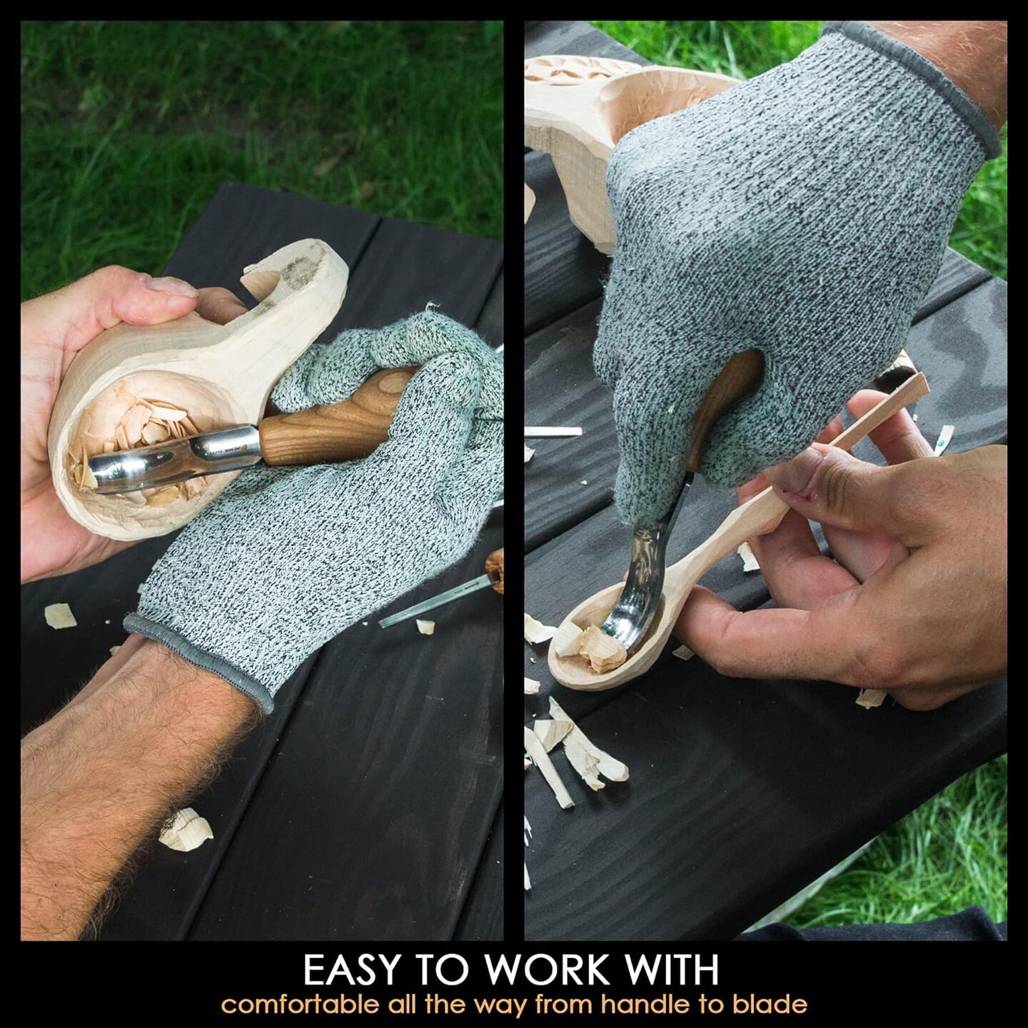 BeaverCraft Wood Carving Tools SC05 Wood Carving Kit Wood Carving Set Wood Carving Knife Woodcarving Tools Wood Carving Palm Gouges Wood Chisels Carving Tools Woodworking Kit Carving Knife Woodworking