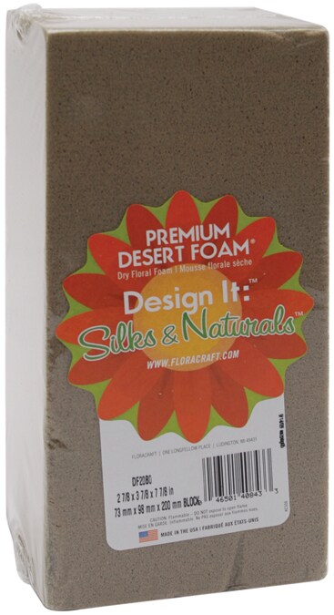 FloraCraft Floral Desert DryFoM Block-2.8&#x22;x3.8&#x22;x7.8&#x22;