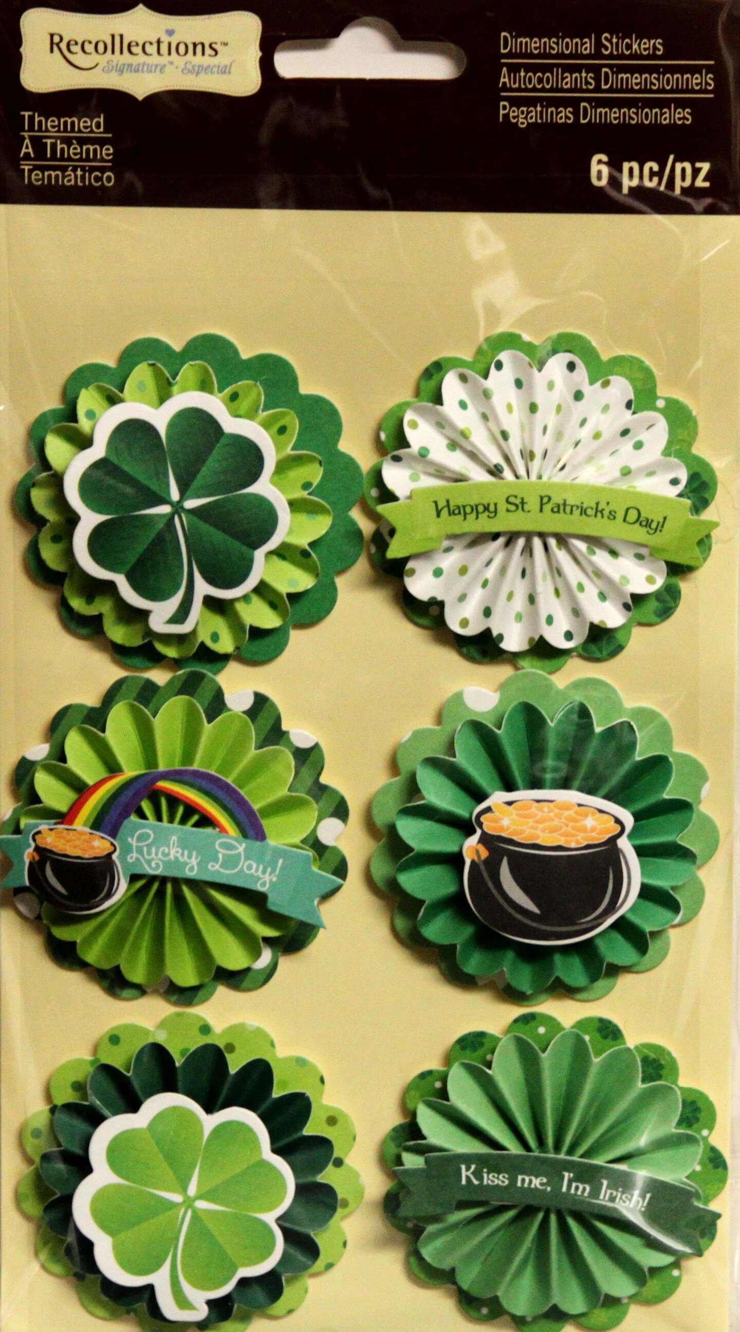 Recollections St. Patrick's Day Dimensional Stickers Michaels