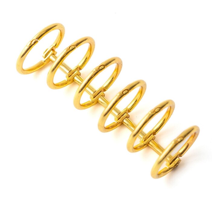 We R Memory Keepers Cinch Metal Hinge Binding 4 Units / Pack Gold 60000610