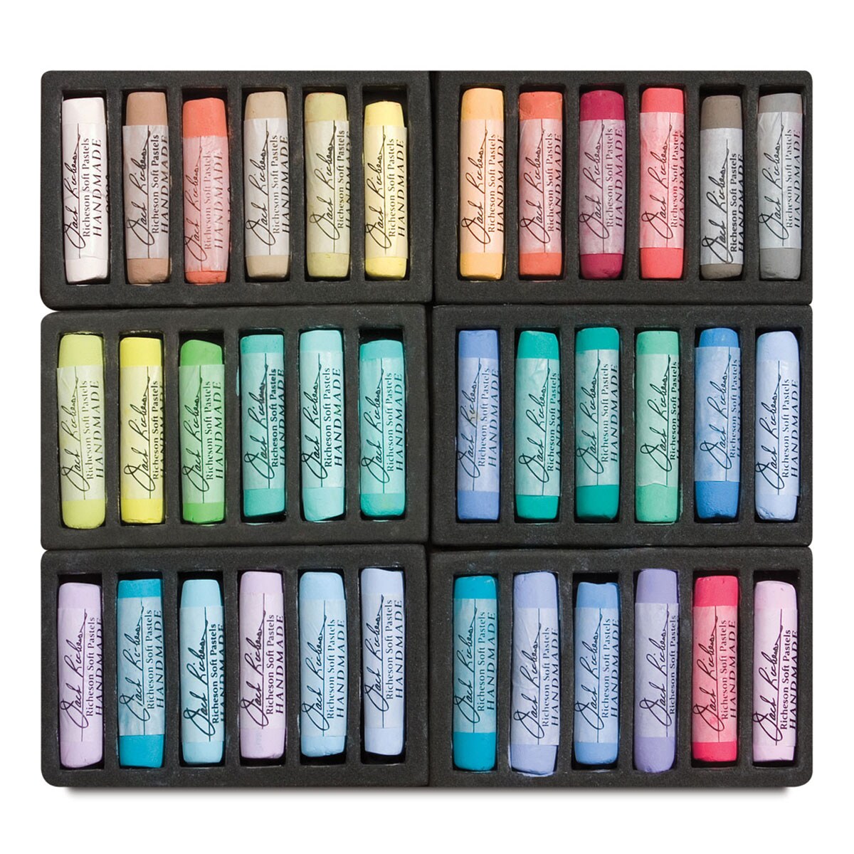 Richeson Handmade Soft Pastels - Landscape Colors, Set of 36, Full Stick