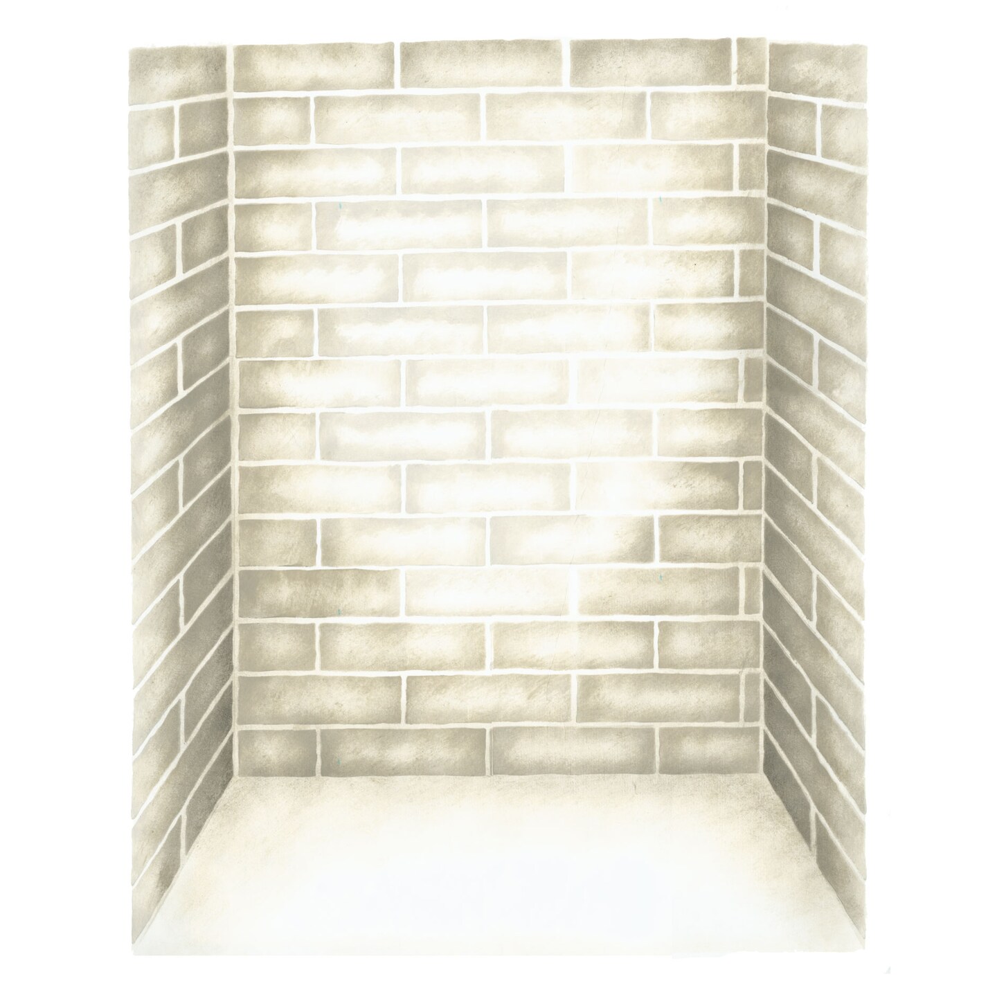 Brick Fireplace Insert Wall Stencil | 2681 by Designer Stencils | Reusable Stencils for Painting |