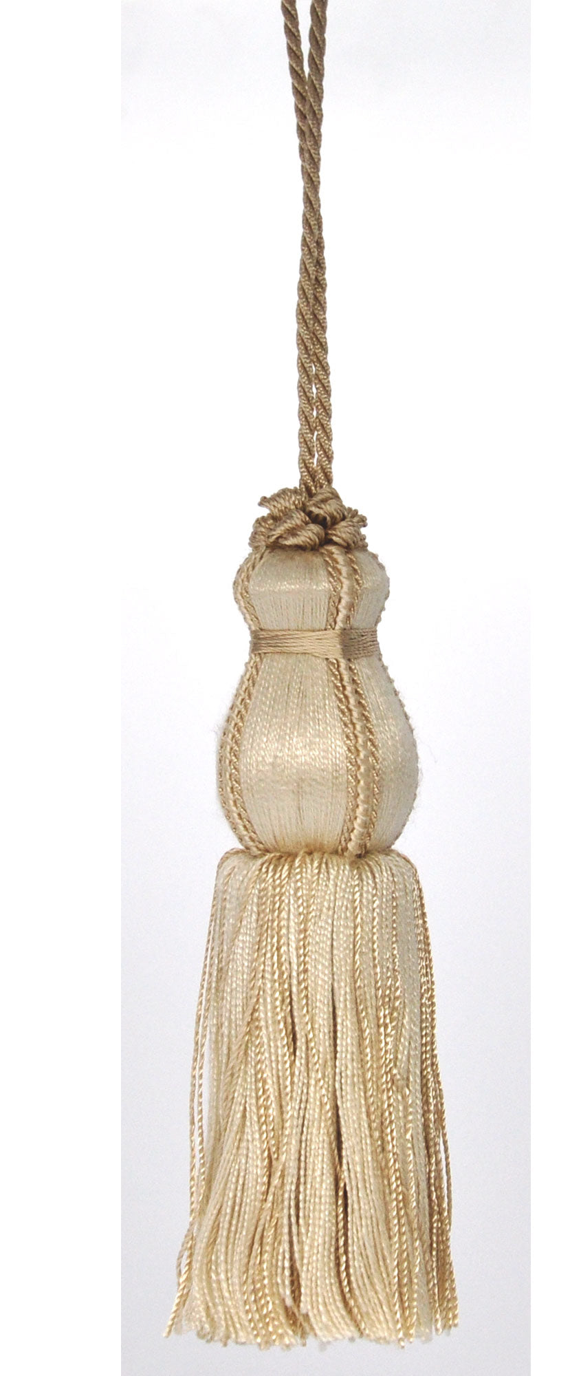 Belagio Key Tassel, 5&#x22; Long, 1 Piece, Beige