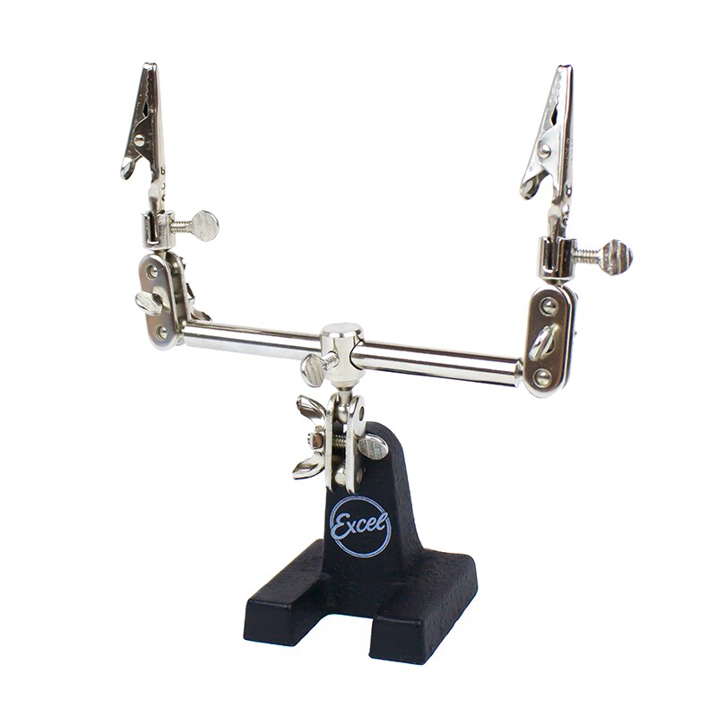 Excel Blades Double Clip Extra Hands with Weighted Base & Adjustable Clamps