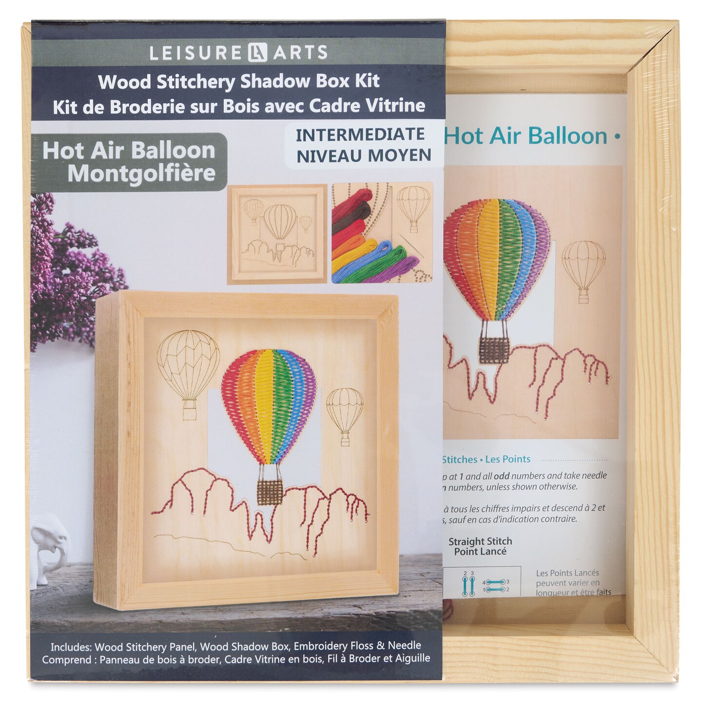 Colorful Embroidery Floss Shadowbox Storage 