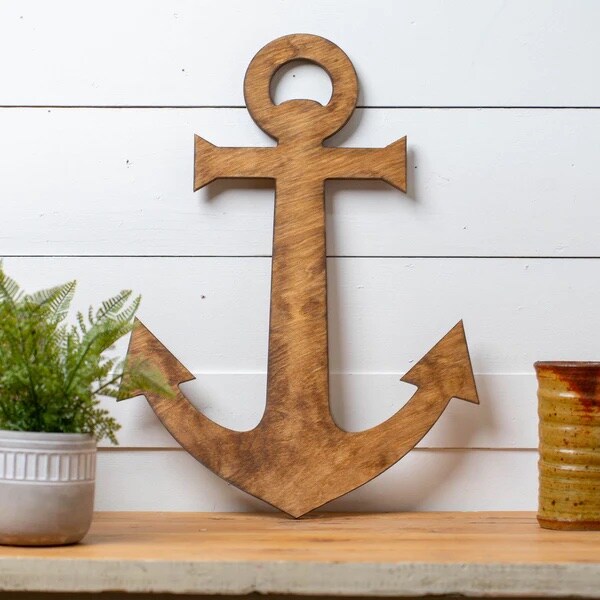 23 in. Unfinished Anchor