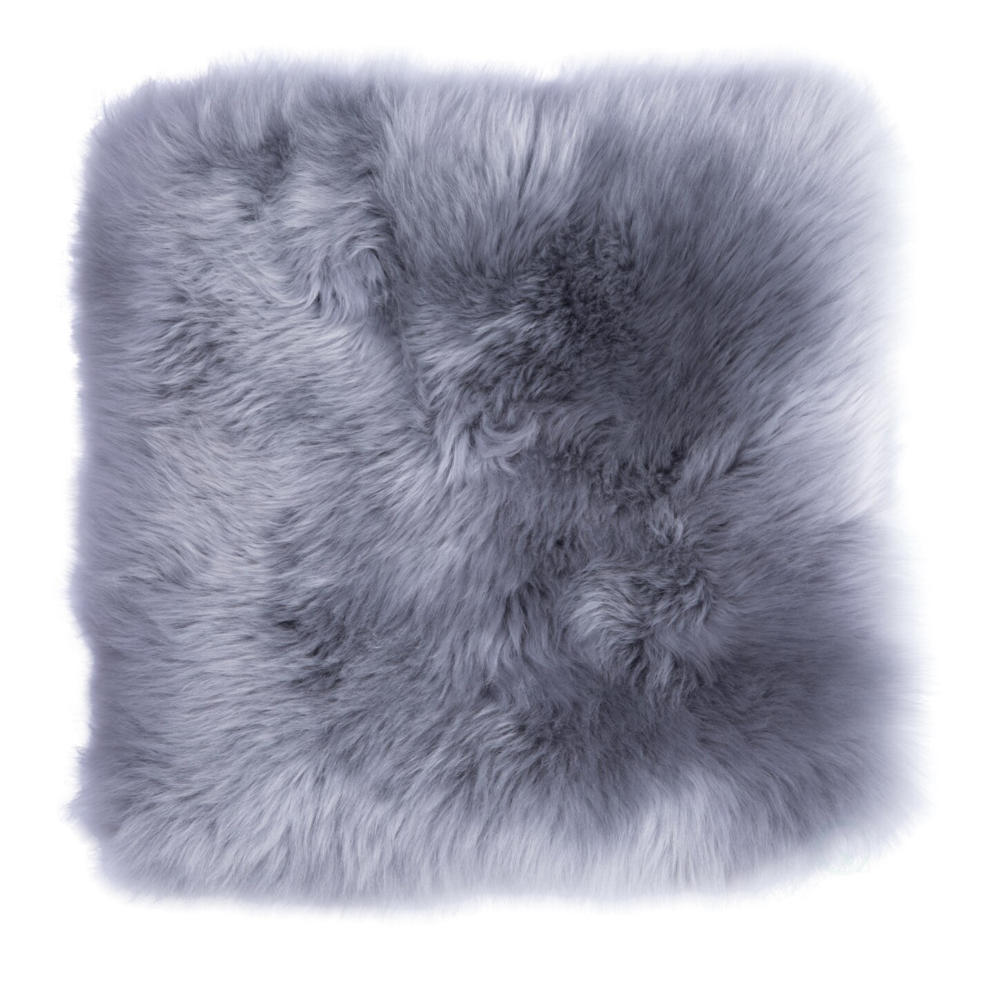 Genuine Australian Lamb Fur Sheepskin Square Pillow Cover 16 in.