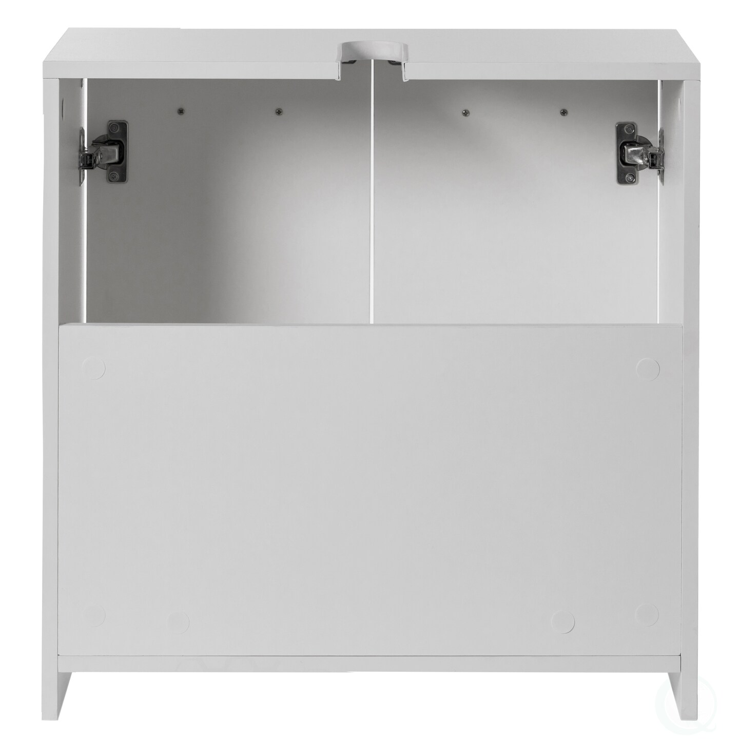 Sink Base Bathroom Vanity Cabinet 2-Door Organizer, Kitchen Storage Cabinet, White