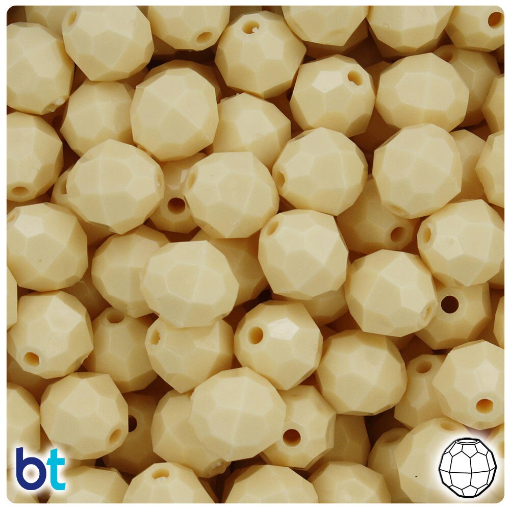 2mm Acrylic Beads In Off White Without Hole Jewellery Making