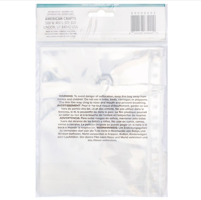 We R Memory Keepers Cinch Page Protectors 5"X7" 10/Pkg 60000692 By American Crafts