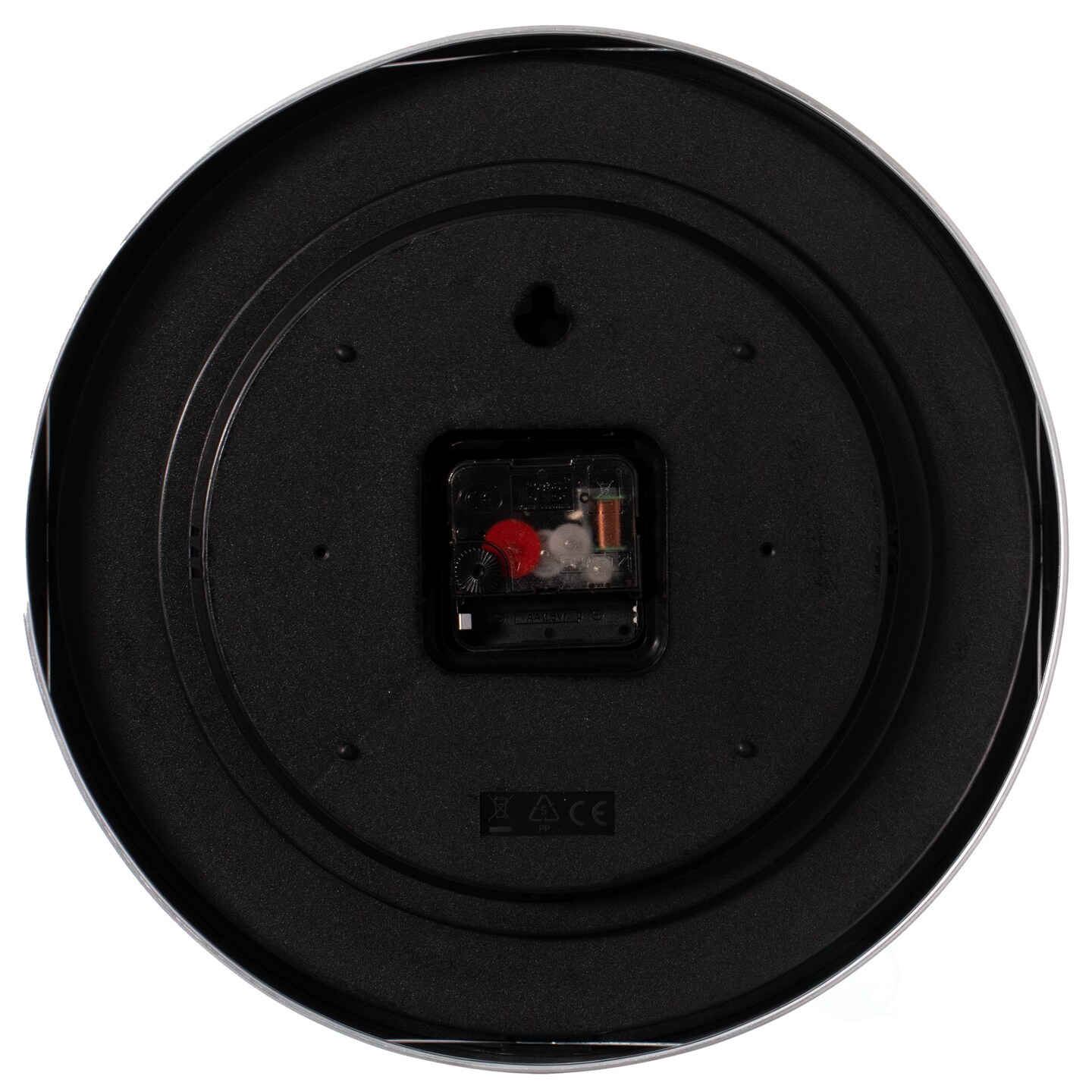 Aluminum Round Wall Clock - Modern Decor for Living Room, Kitchen, or Dining Room - 12 in Decorative Timepiece with Sleek Design - Large Round Clock for Home - Silent Ticking - Battery Operated