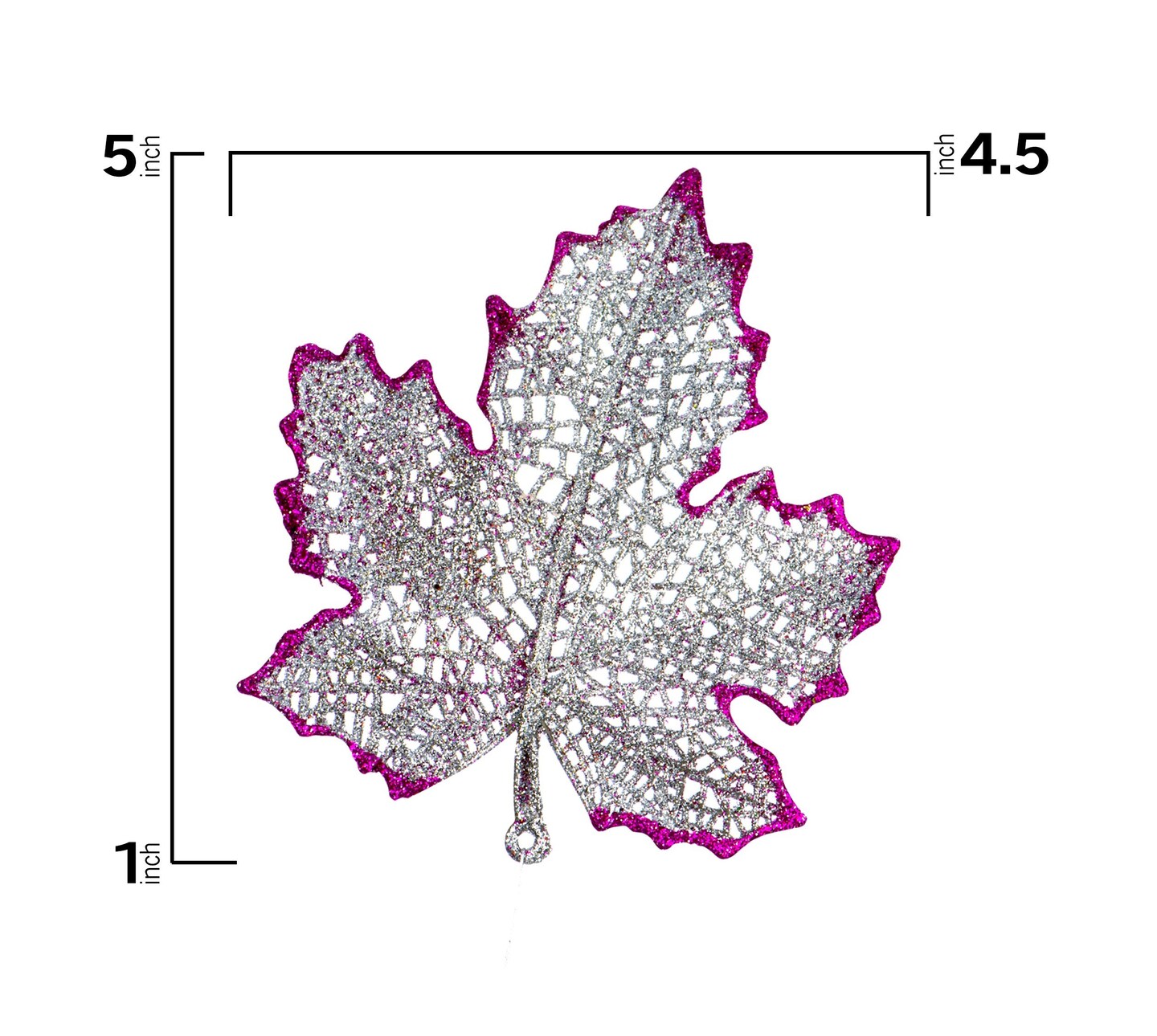 Christmas Ornament Leaves, Shatterproof hanging ornaments for Christmas tree, Indoor and outdoor Christmas holiday home decoration (Gold &#x26; Silver)