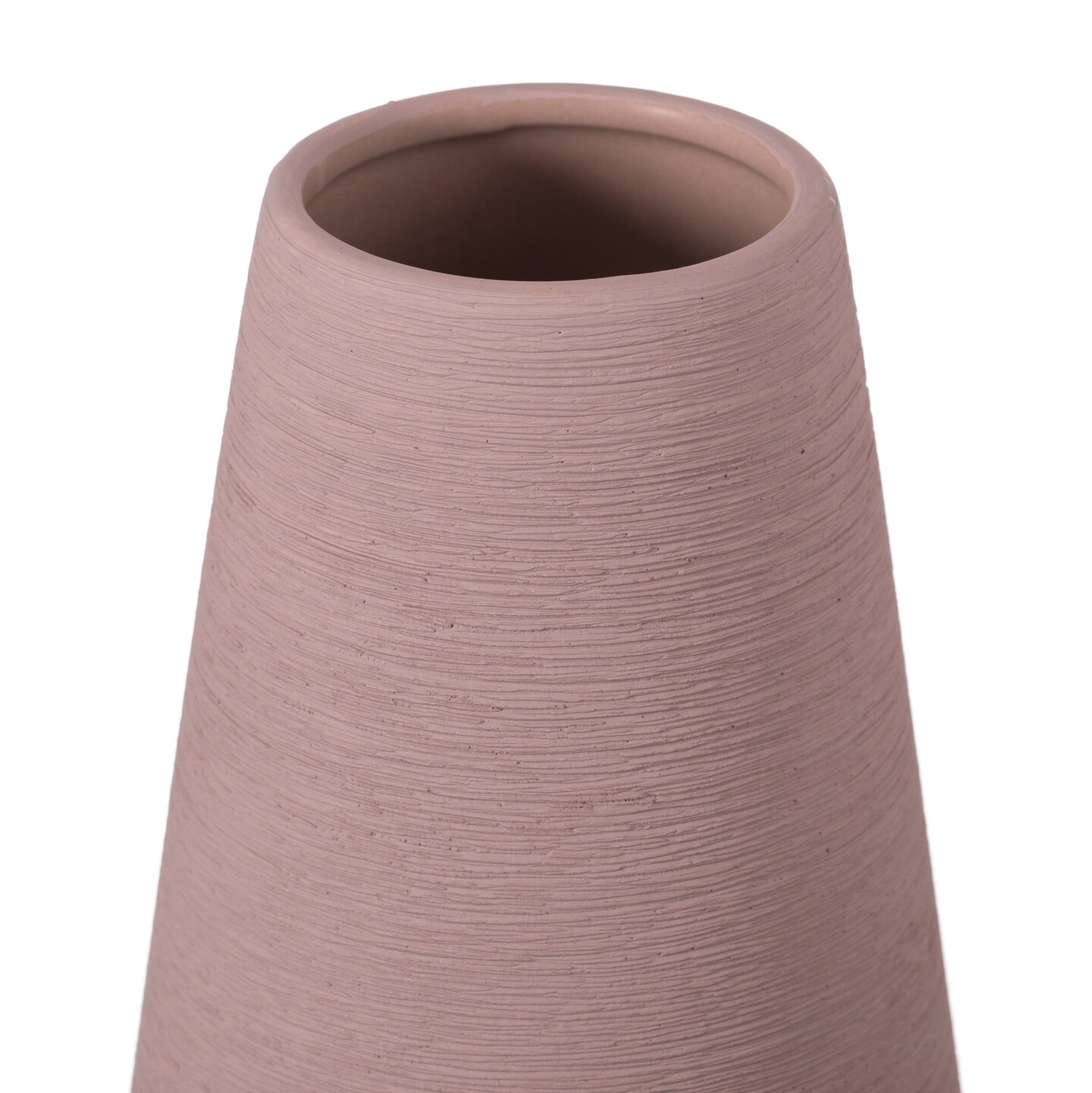 Decorative Ceramic Round Cone Shape Centerpiece Table Vase