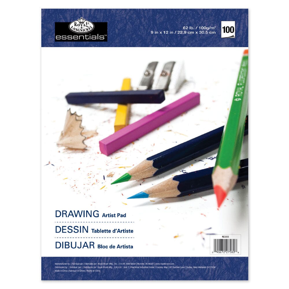 ROYAL BRUSH Essentials Drawing Artist Paper Pad 5X7-40 Sheets