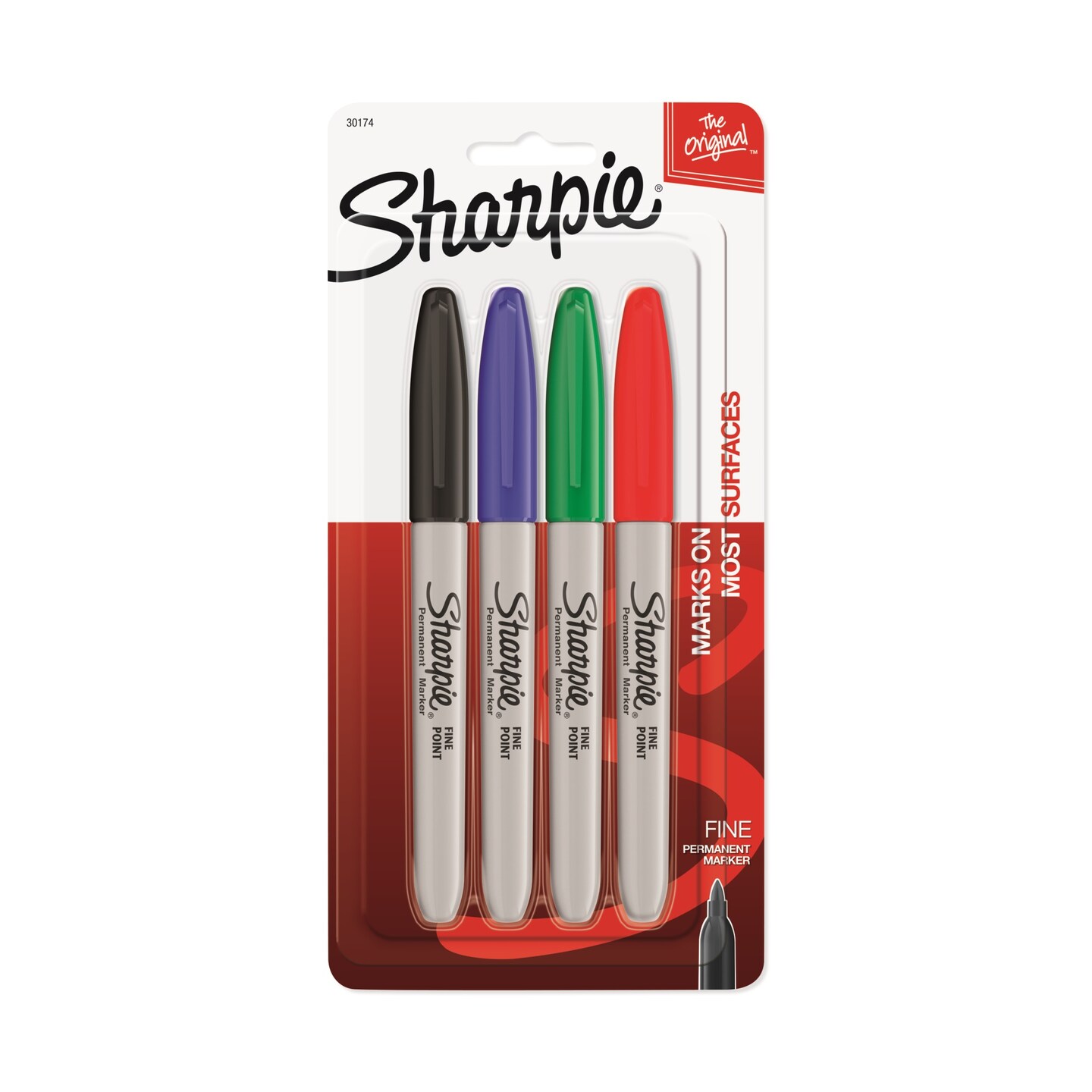 Sharpie Permanent Marker Fine Point Set, 4-Piece - Midwest