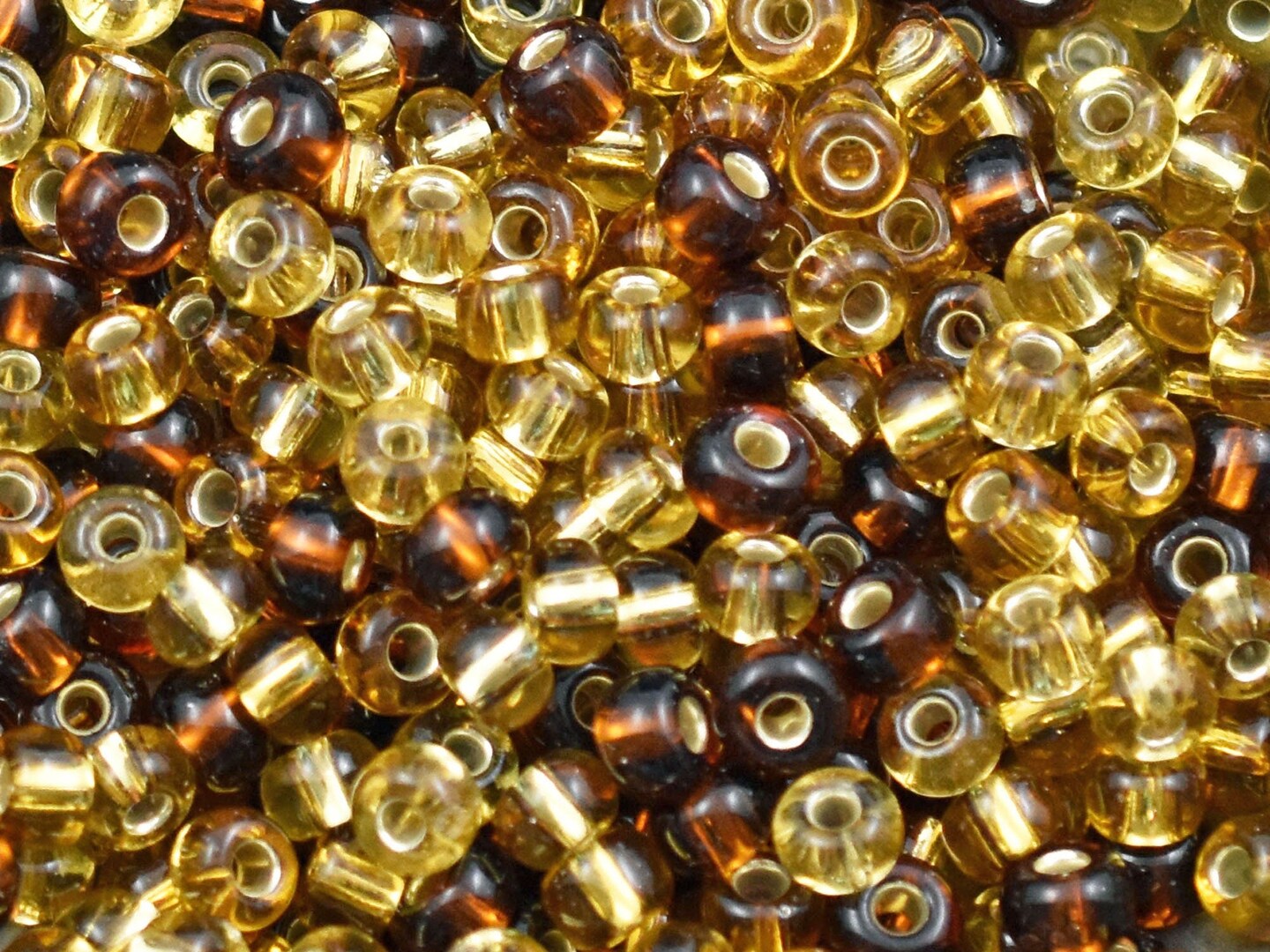 15G S/L Topaz Mix Czech 2/0 Seed Beads