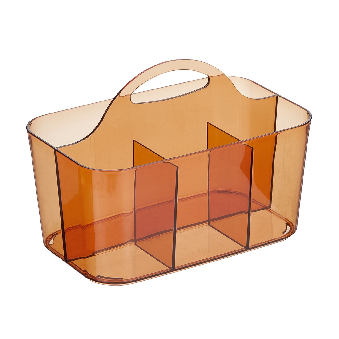 mDesign Plastic Storage Caddy Tote for Sewing & Craft Supplies, Small