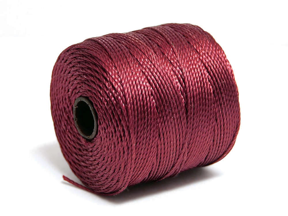 S-LON BEAD CORD DARK RED 77YD