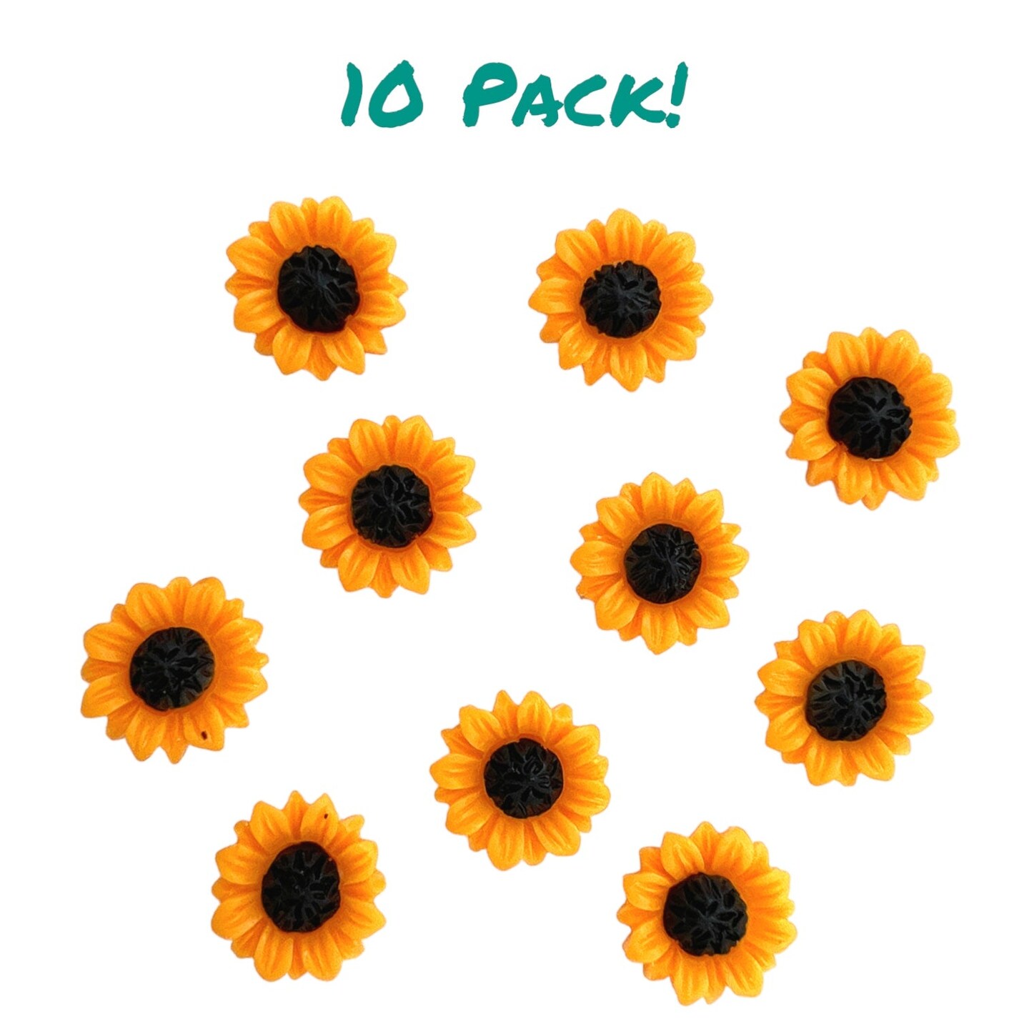 Mini Sunflower Pieces for Resin Art