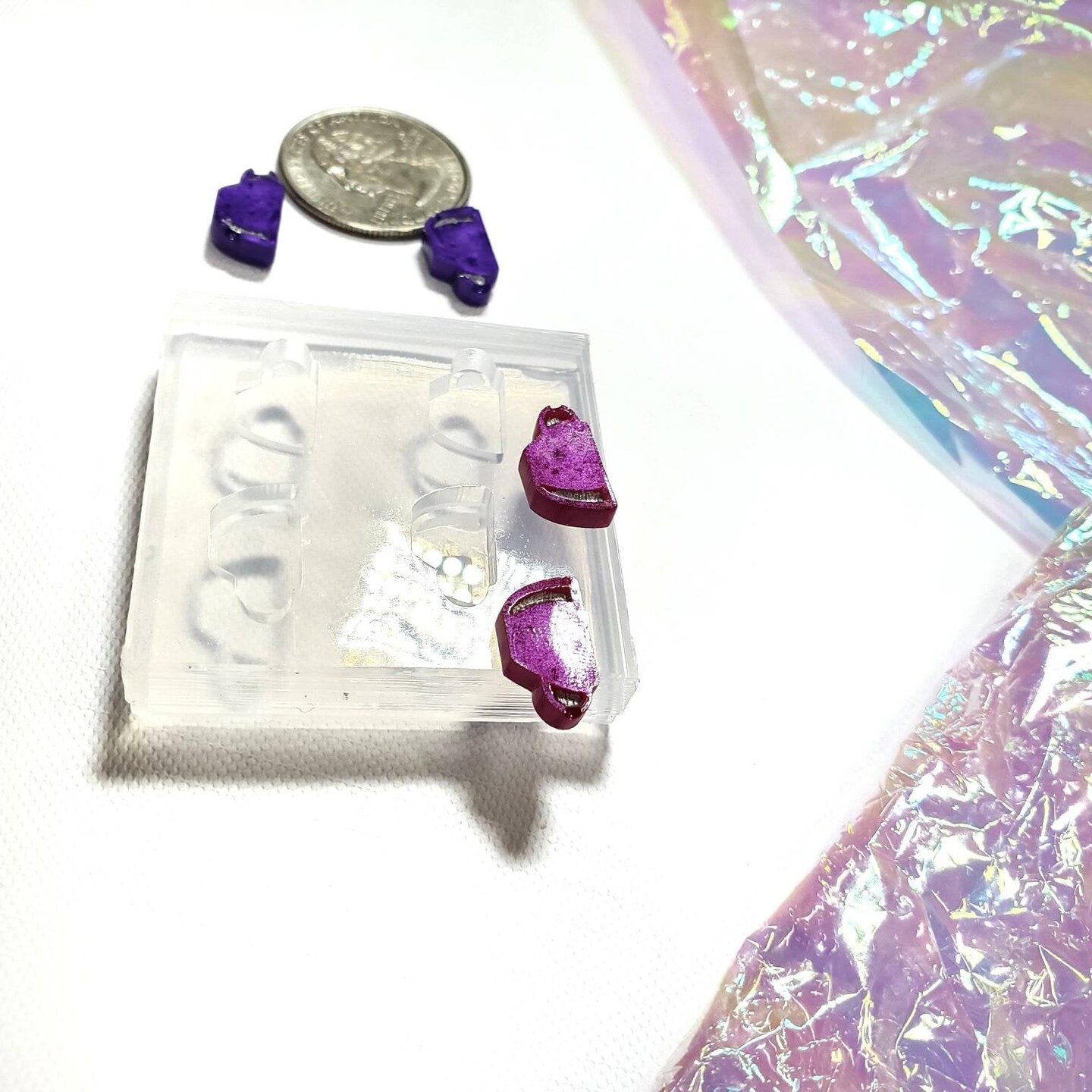 Coffee Mug Stud Earring Silicone Mold(A7)