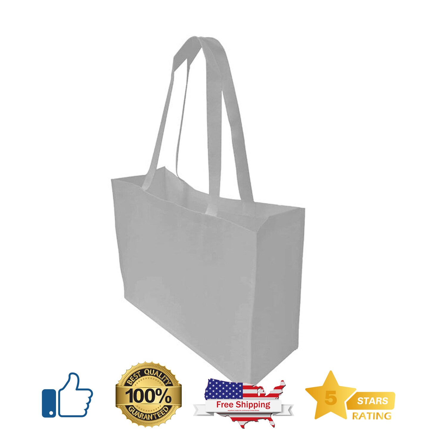 Reusable 15 Pack Non-Woven Tote Bags | Backpacks, Handbags, Shoulder bags, Crossbody bags, Duffel bags , Hobo bags , Beach bags | Reusable Grocery Bag | Grocery Bag | Kitchen Organization | Tote Bag | Large Canvas Tote Bag | RADYAN&#xAE;
