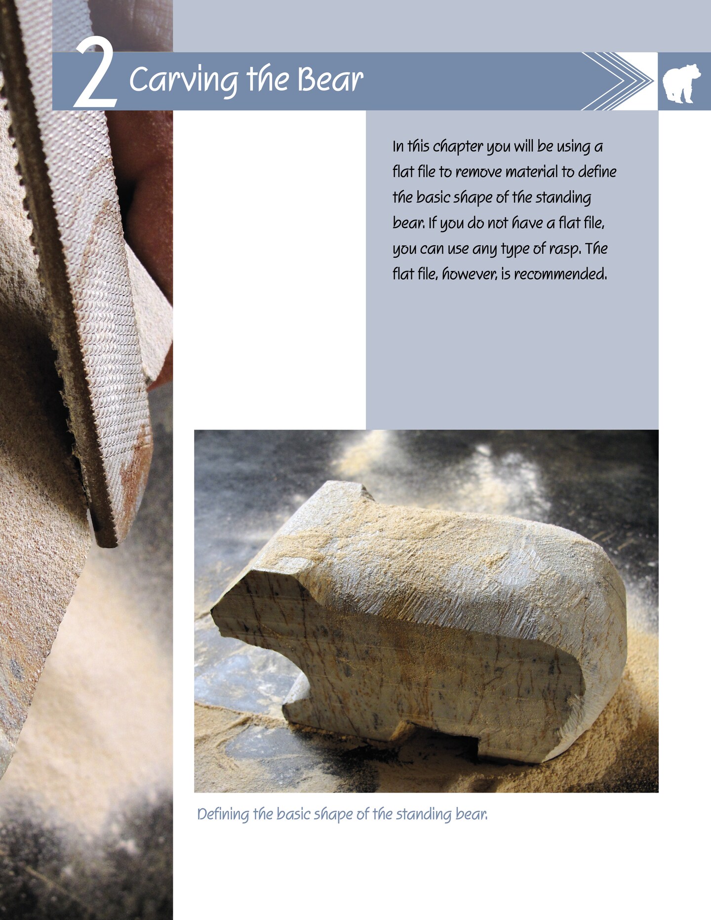 Carving a Bear in Soapstone