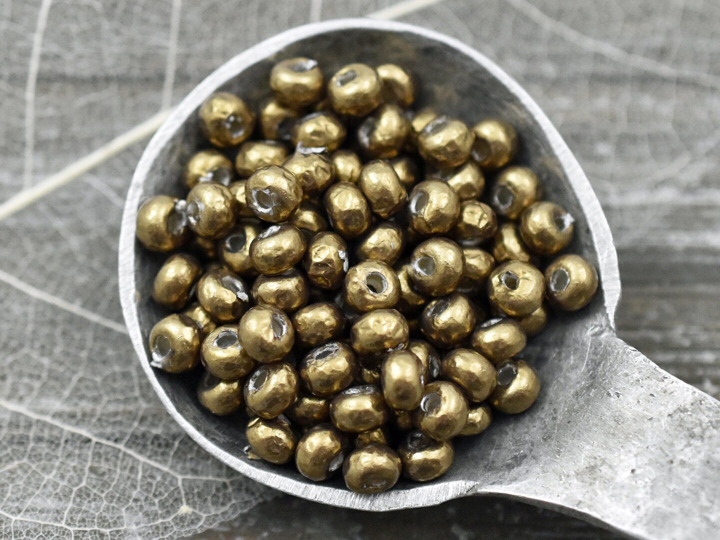 7.6g Miyuki Antique Brass Pearl Baroque Seed Beads - Choose Your Size