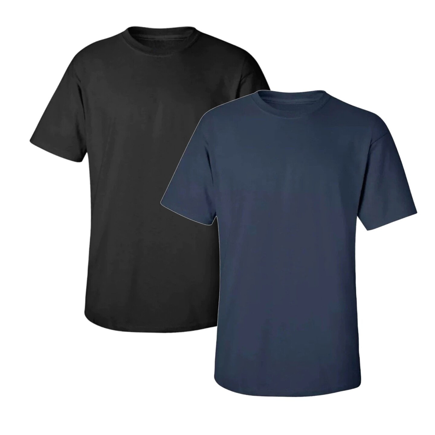 Radyan 2 Pack best Mens Crew Ultra Soft Plain Short Sleeve Adult Value TShirts | Best tees for all season | RADYAN®