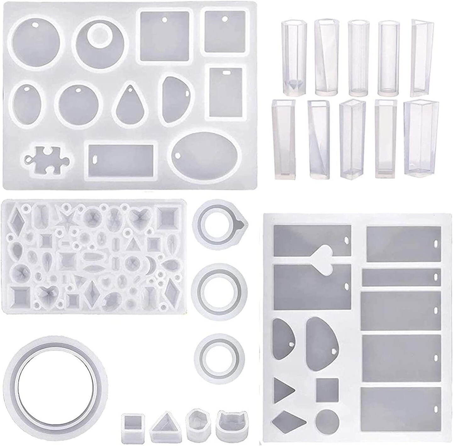 Pixiss Resin Molds for Jewelry, Earring Making Kit