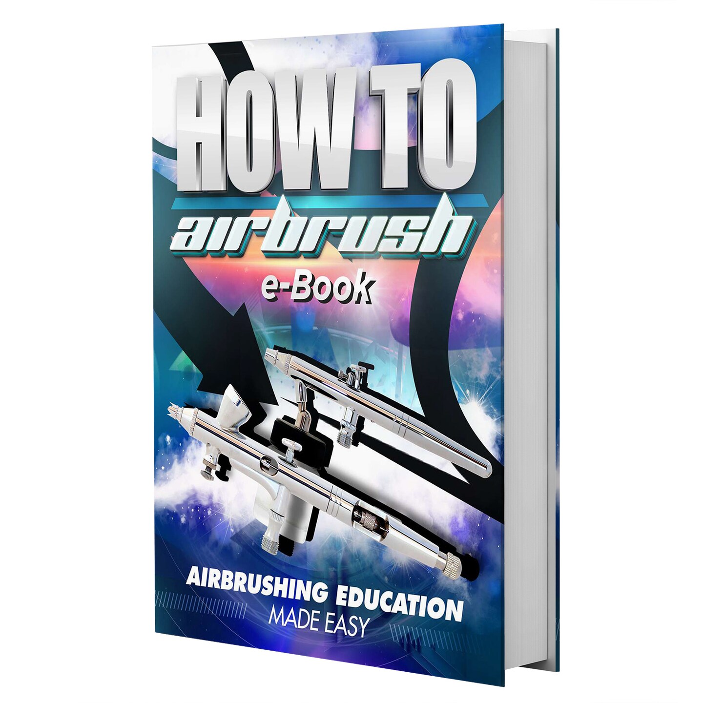 PointZero Multi-purpose 3 Airbrush Kit w/ Compressor and Createx Colors Set of 6 Paints
