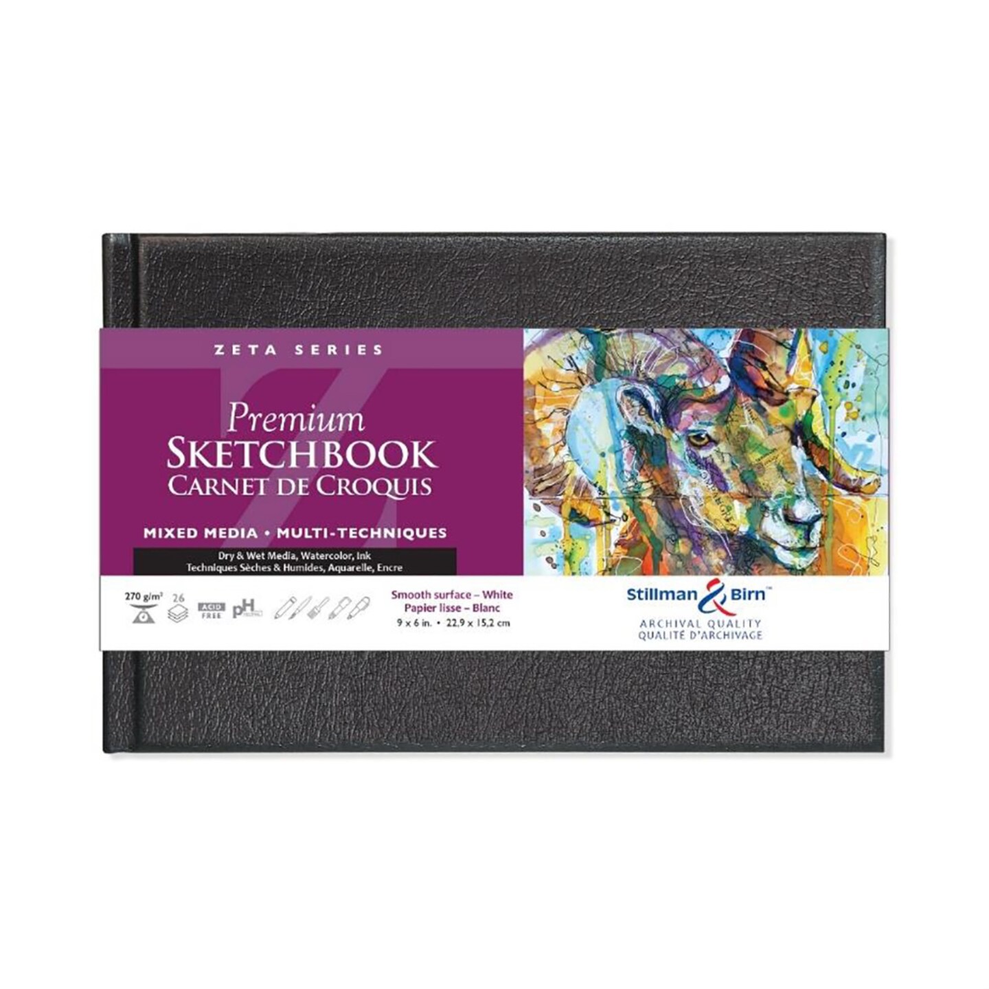 Stillman & Birn Zeta Series Hardbound Sketchbook Landscape 9 x 6
