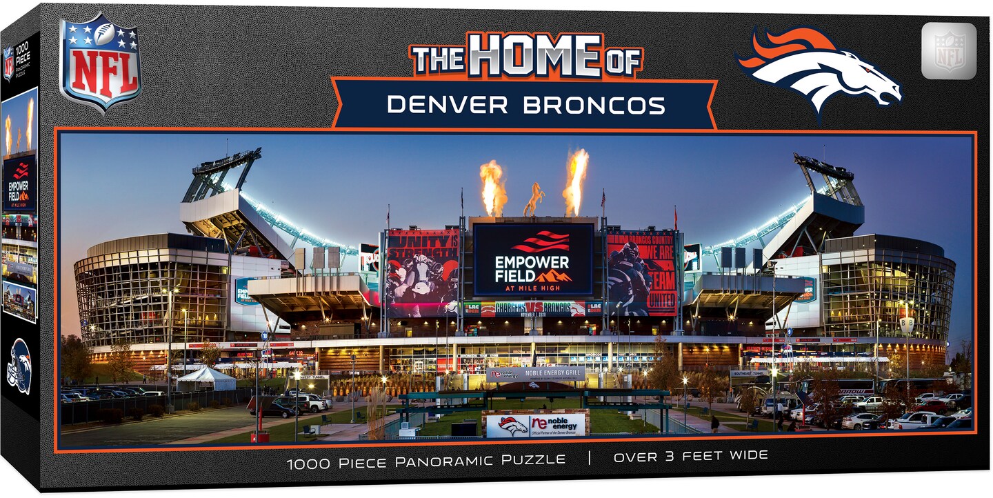 MasterPieces 1000 Piece Sports Jigsaw Puzzle - NFL Denver Broncos Stadium  View Panoramic - 13x39