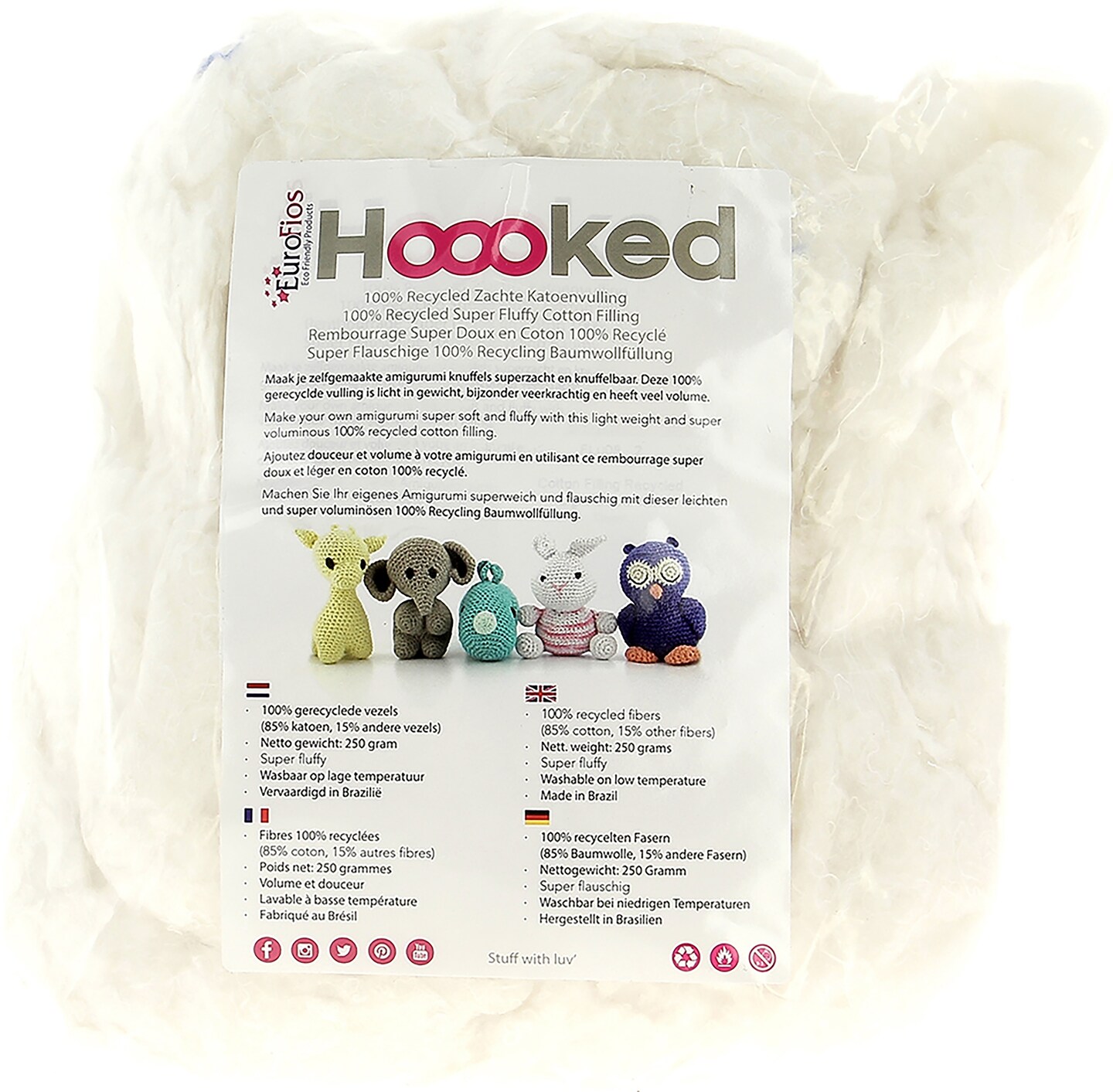 Hoooked Recycled Fluffy Cotton Filling