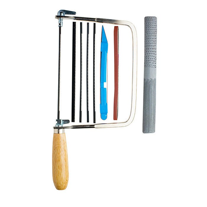 Excel Blades Model Builders Saw Tool Kit – Precision Coping Saw Set with Blades & Accessories