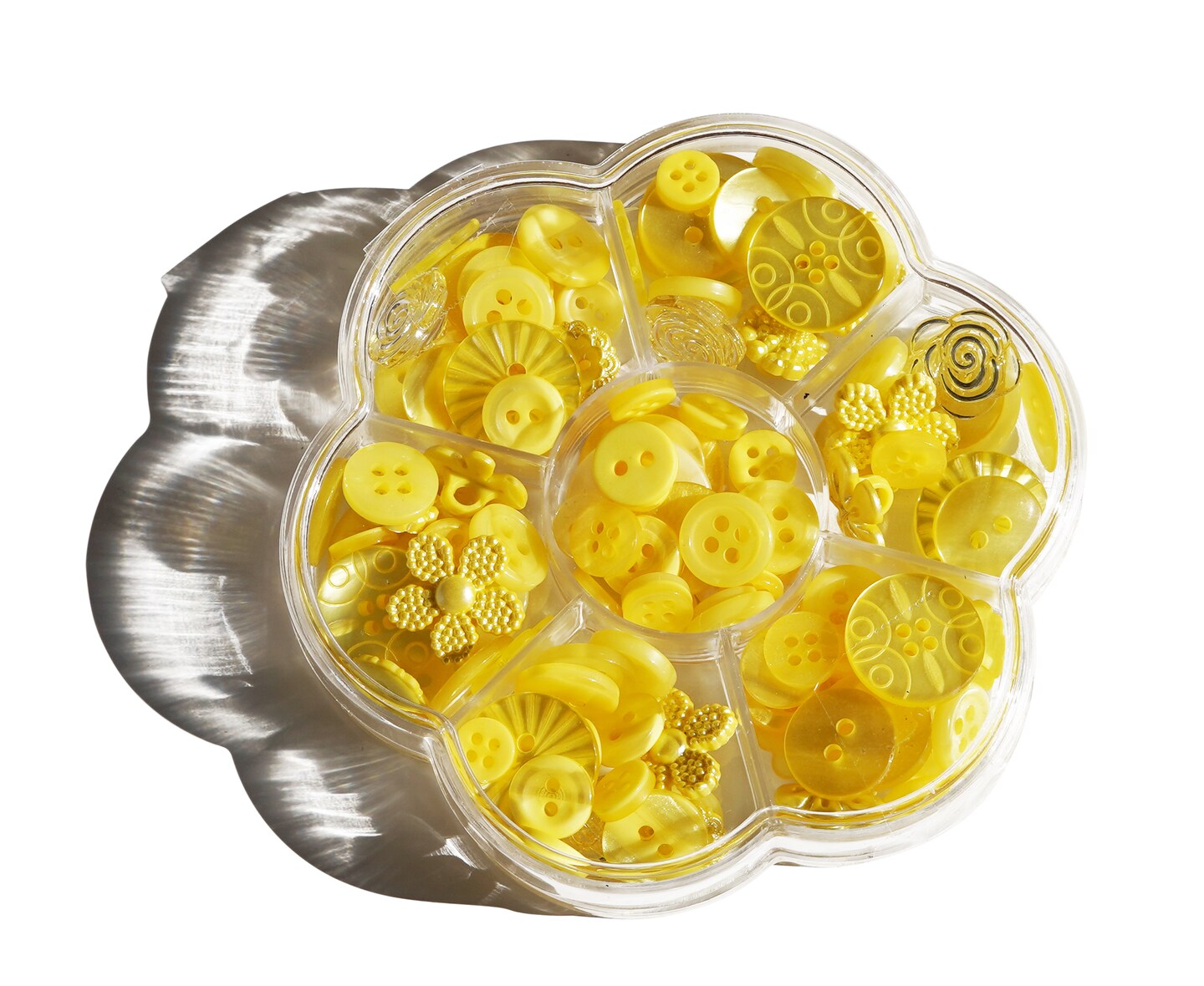 Buttons Galore Treasure Box Fancy Designer Buttons for Sewing and Crafts, Scrapbooks and Paper Crafts - 100+ Buttons