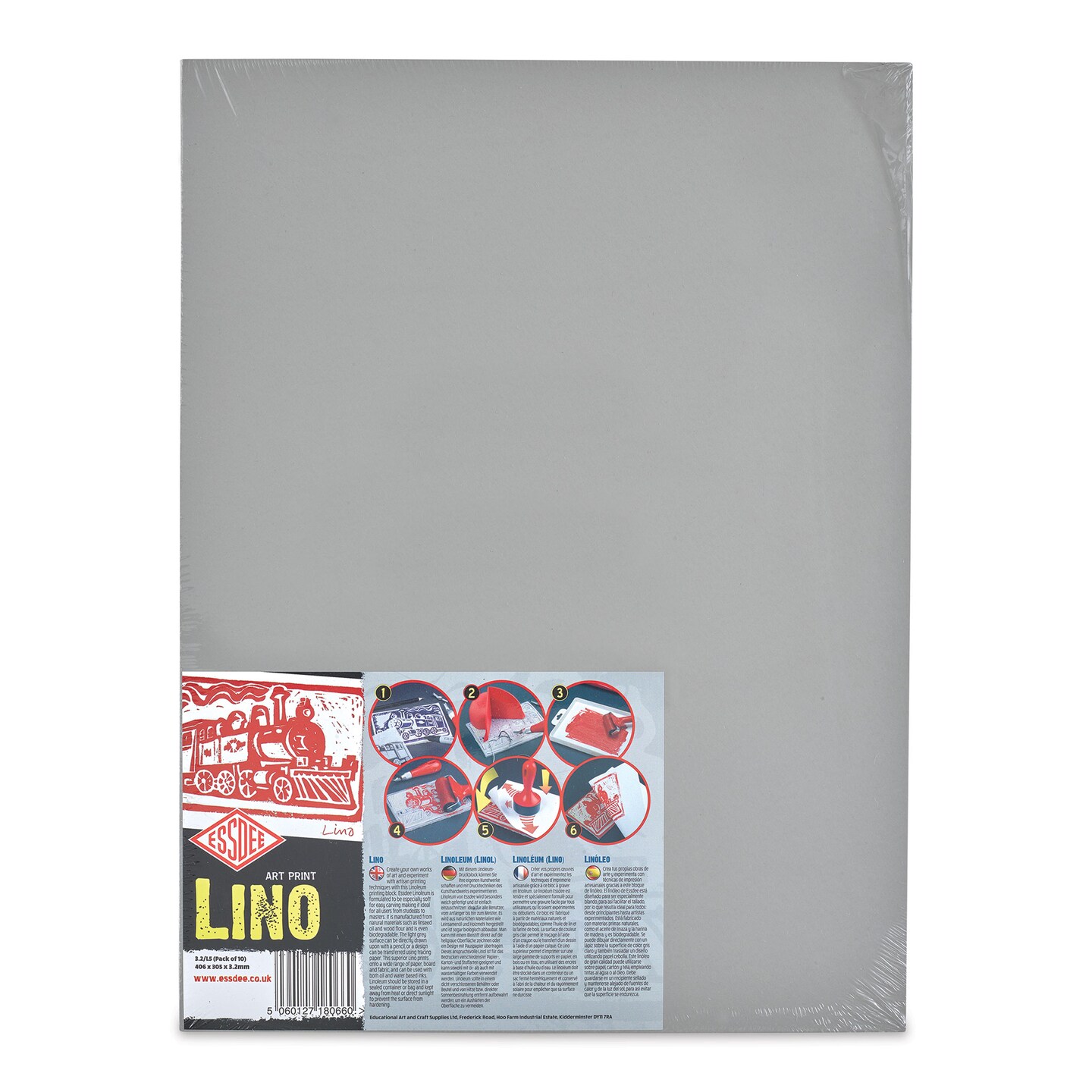 Essdee Lino Blocks - 12&#x22; x 16&#x22;, Unmounted, Pkg of 10