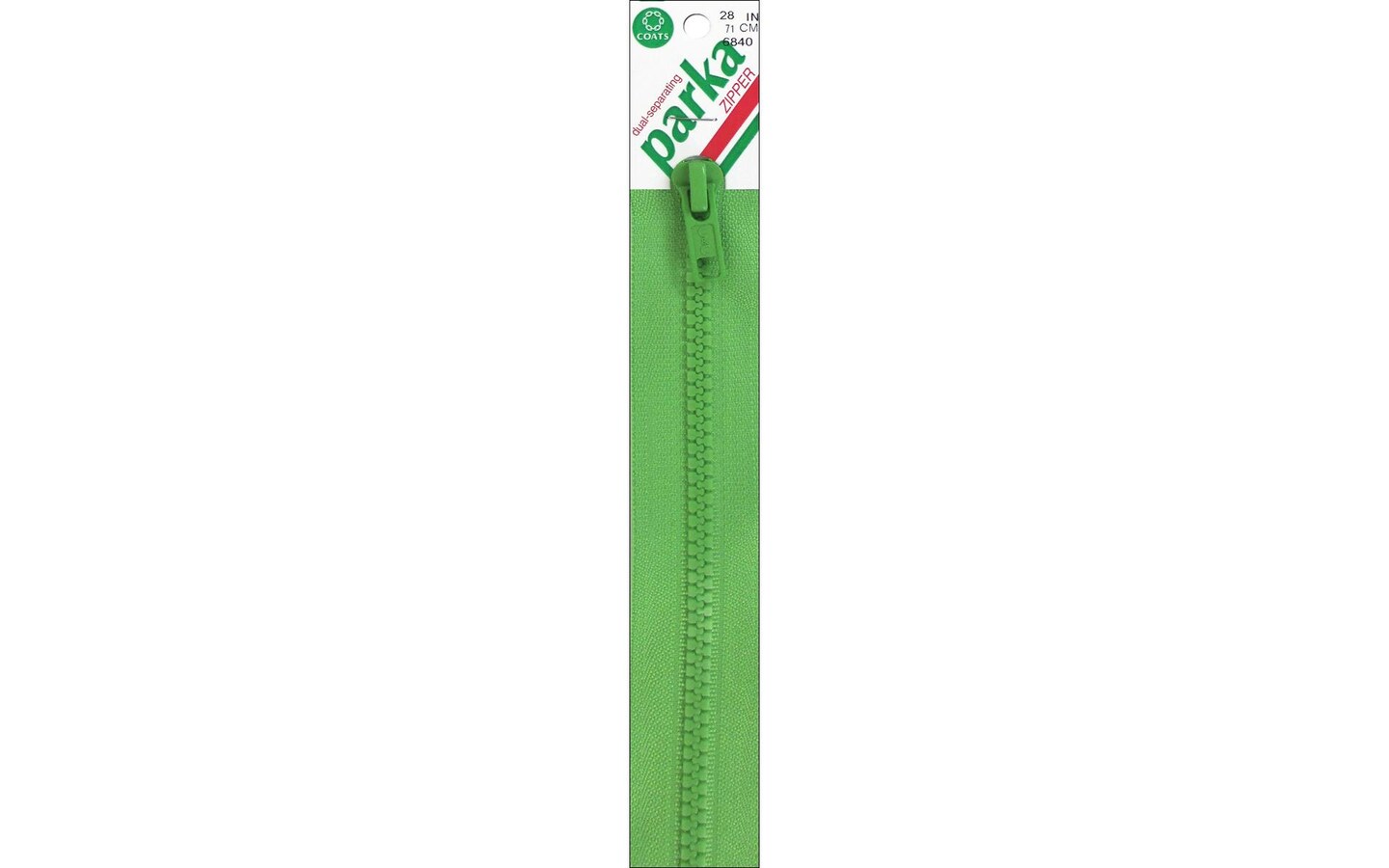 C&#x26;C Dual Separating Parka Zipper 28&#x22; Lime