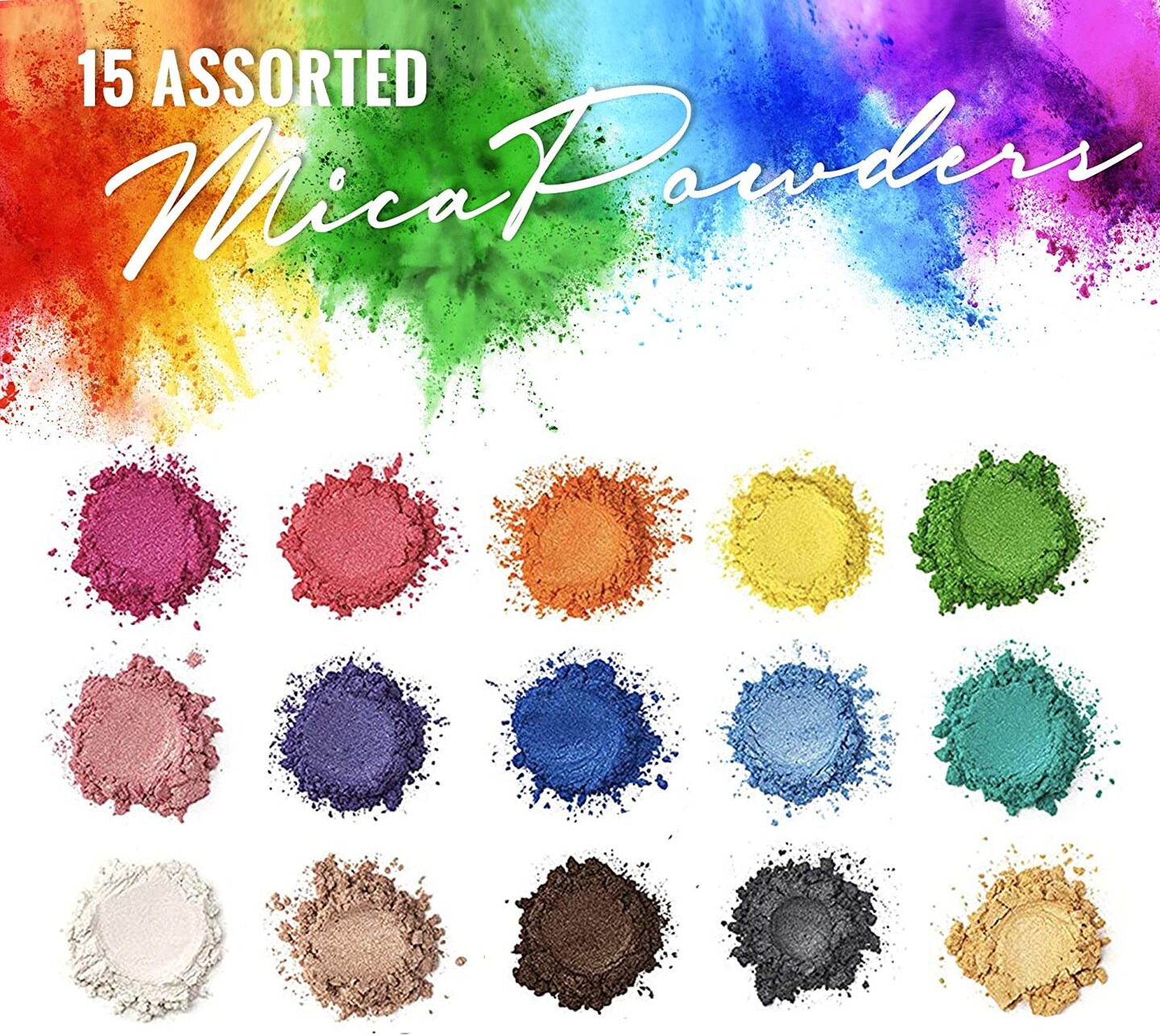 Pixiss Box Resin Molds and 15 Mica Powders, Jewelry Box Molds