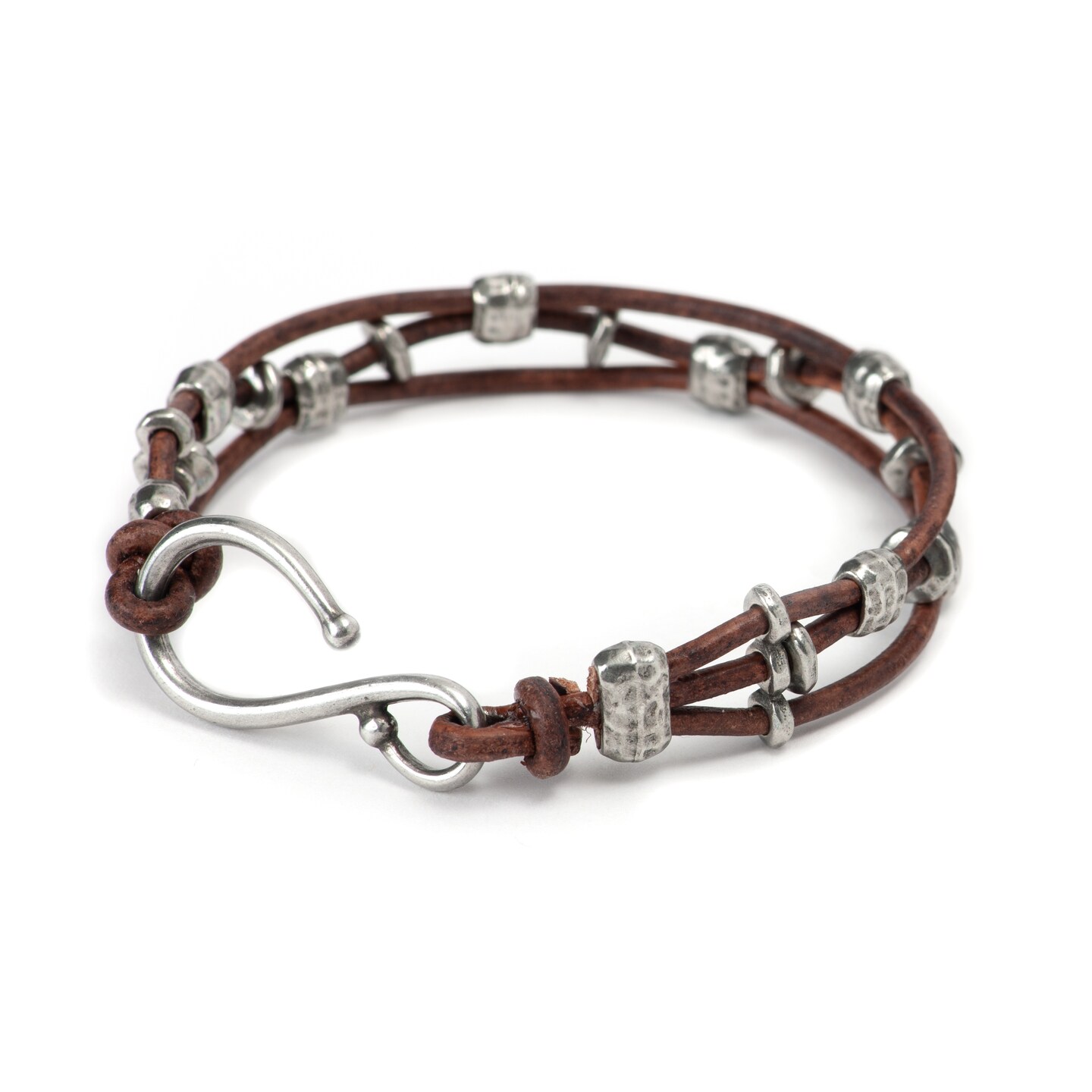 TierraCast Leather Lazy Zigzag Bracelet Kit