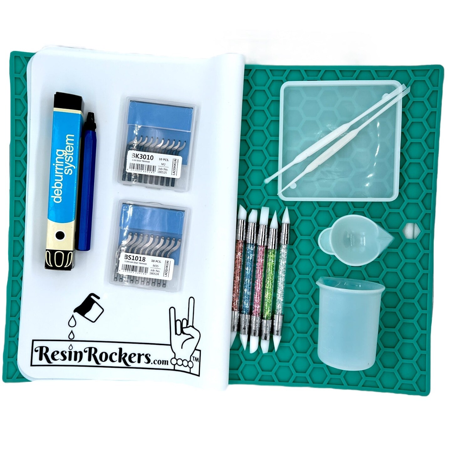 Heart Shaker Badge Reel Starter Kit with UV Resin Filler & Reels