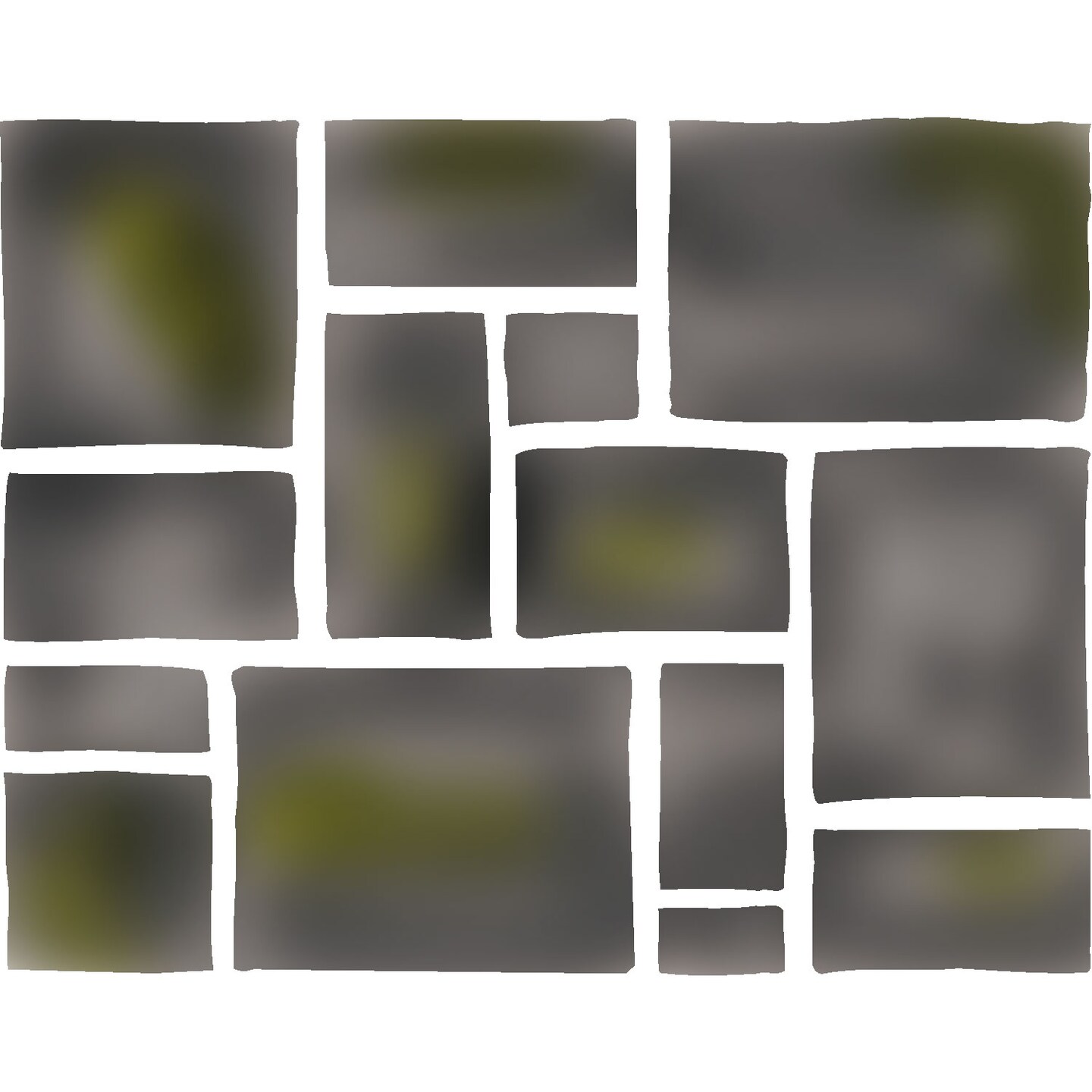 Flagstone Wall Stencil | 2624 by Designer Stencils | Pattern Stencils |