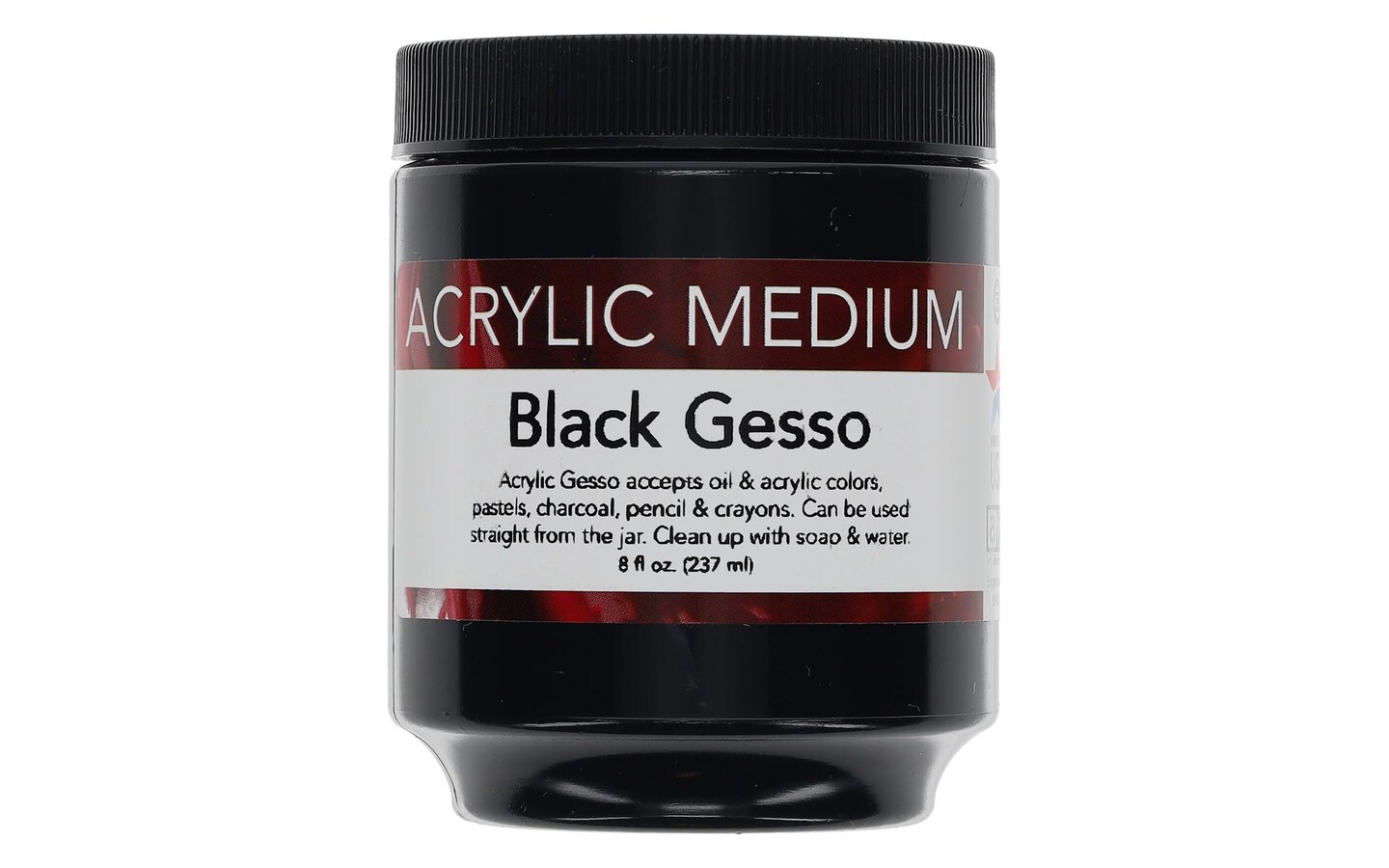 Art Advantage Acrylic Gesso 8oz Black Michaels