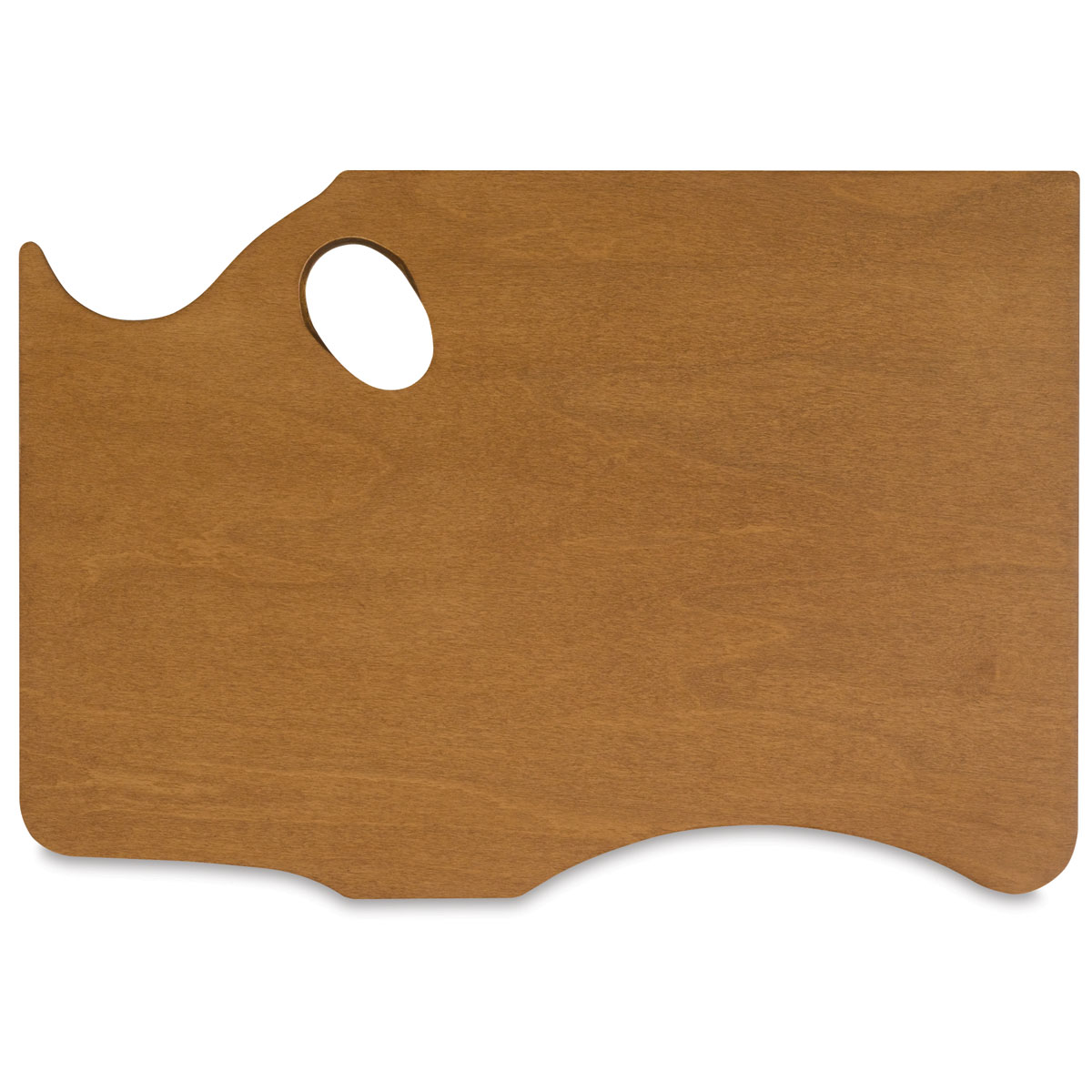 New Wave Art Wood Palette - 16&#x22; x 11&#x22; x 1/5&#x22;, Highland, Right Hand