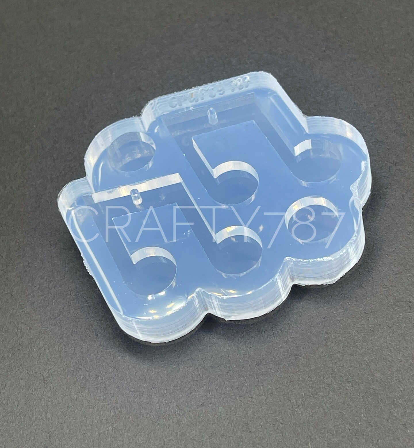 Music Note Dangle Earring Silicone Mold (D3)